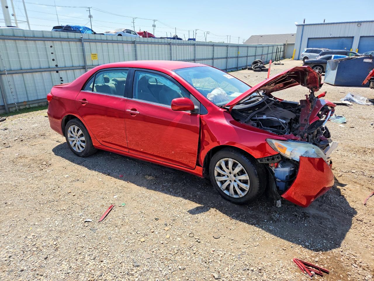 2013 Toyota Corolla Le Бордовый vin: JTDBU4EE0DJ119336