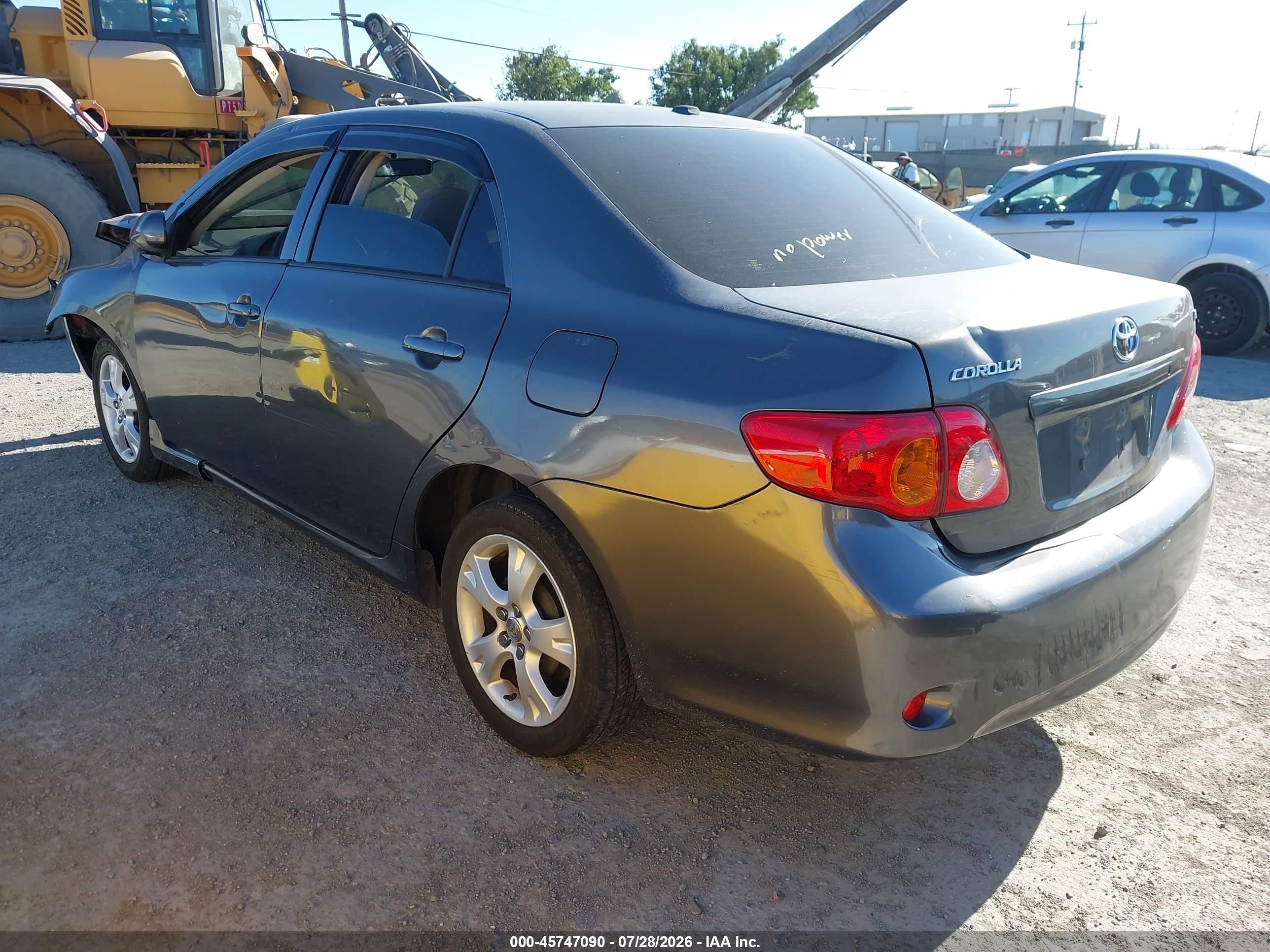 2010 Toyota Corolla Le Gray vin: JTDBU4EE1AJ070398