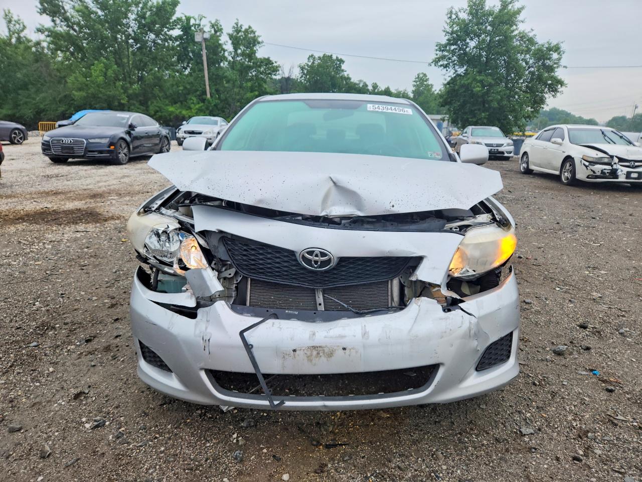 2010 Toyota Corolla Le Серебряный vin: JTDBU4EE1AJ072104