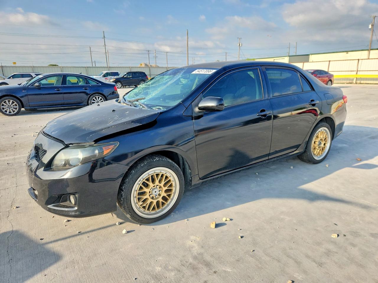 2010 Toyota Corolla Le Black vin: JTDBU4EE1AJ075682