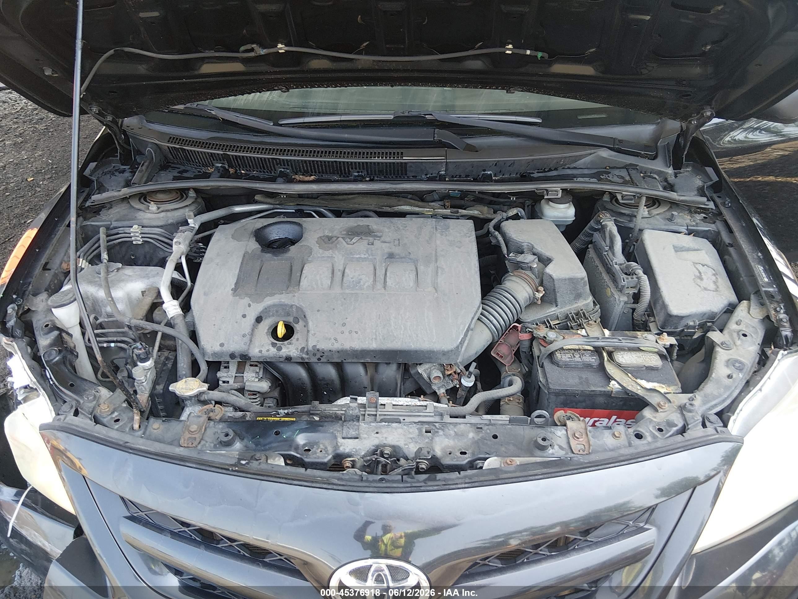 2011 Toyota Corolla Le Black vin: JTDBU4EE1BJ097134