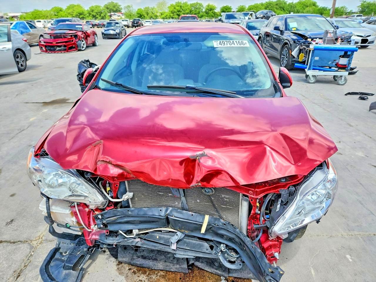 2012 Toyota Corolla Le Red vin: JTDBU4EE1C9176130