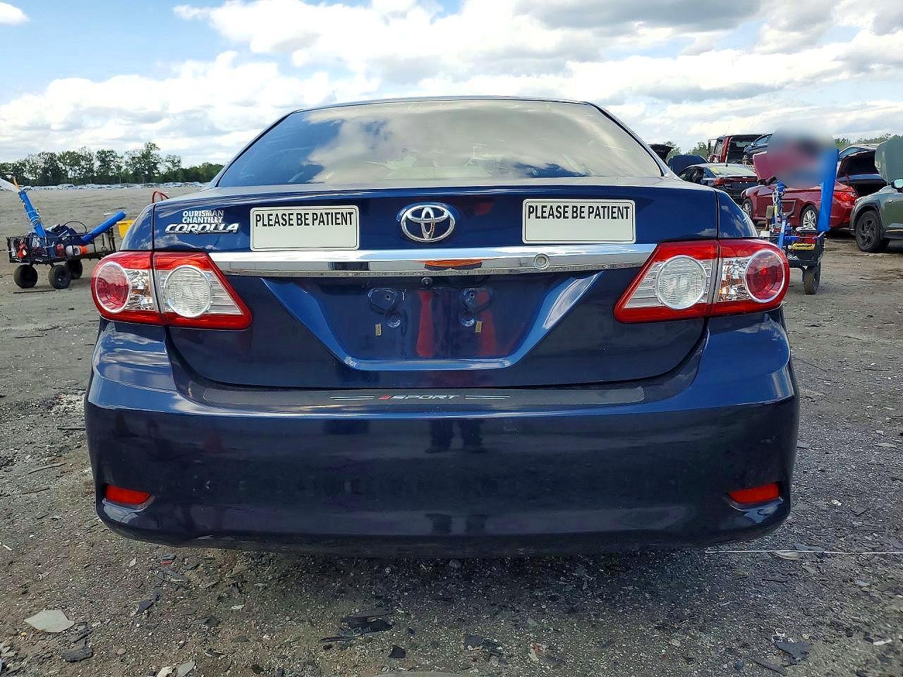 2012 Toyota Corolla L Blue vin: JTDBU4EE1C9177519