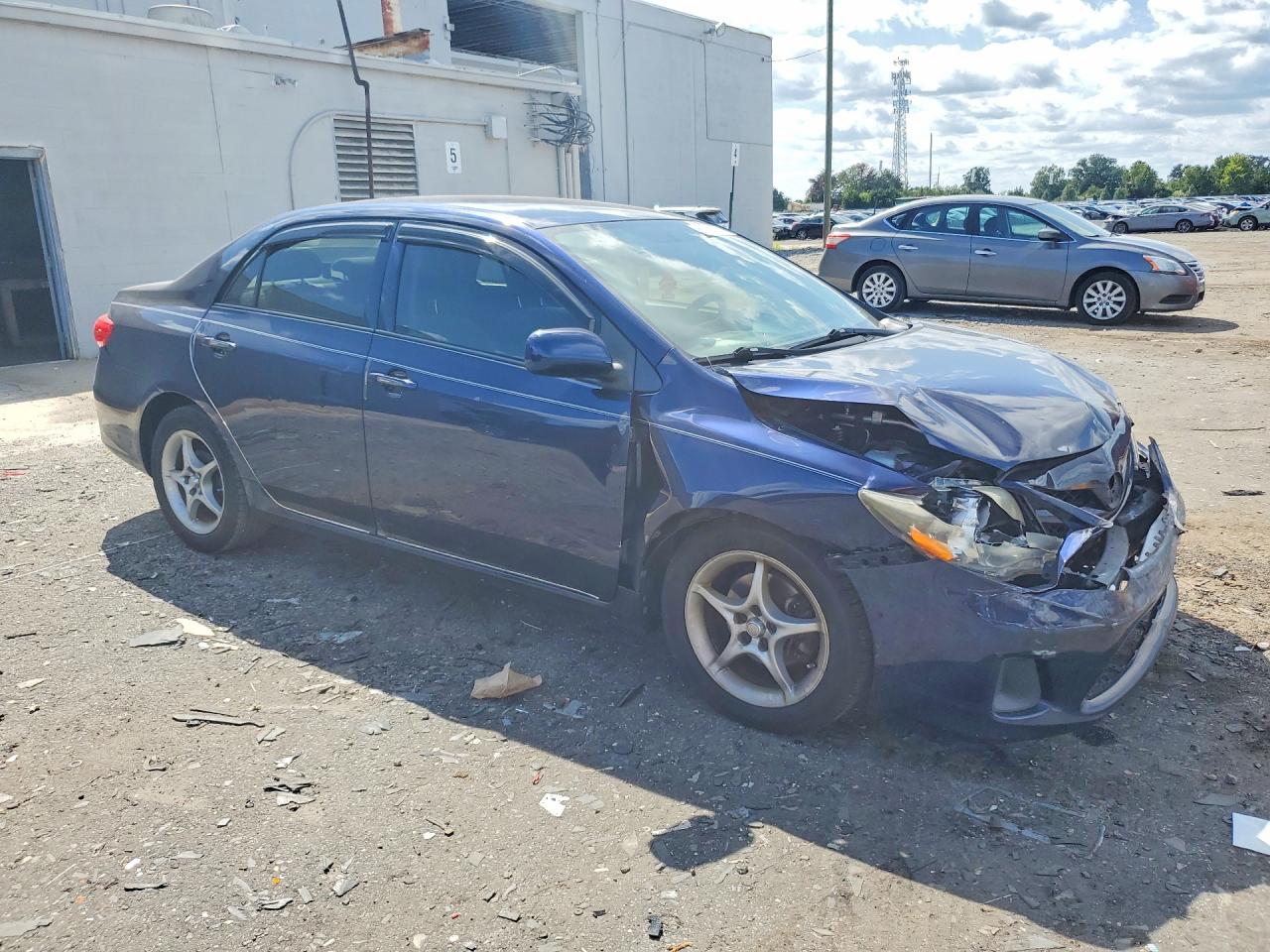 2012 Toyota Corolla L Blue vin: JTDBU4EE1C9177519