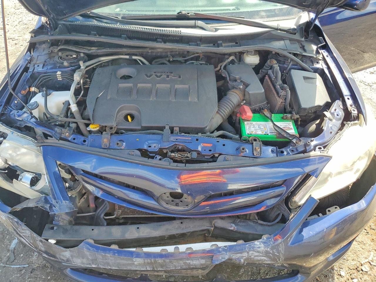2012 Toyota Corolla L Blue vin: JTDBU4EE1C9177519