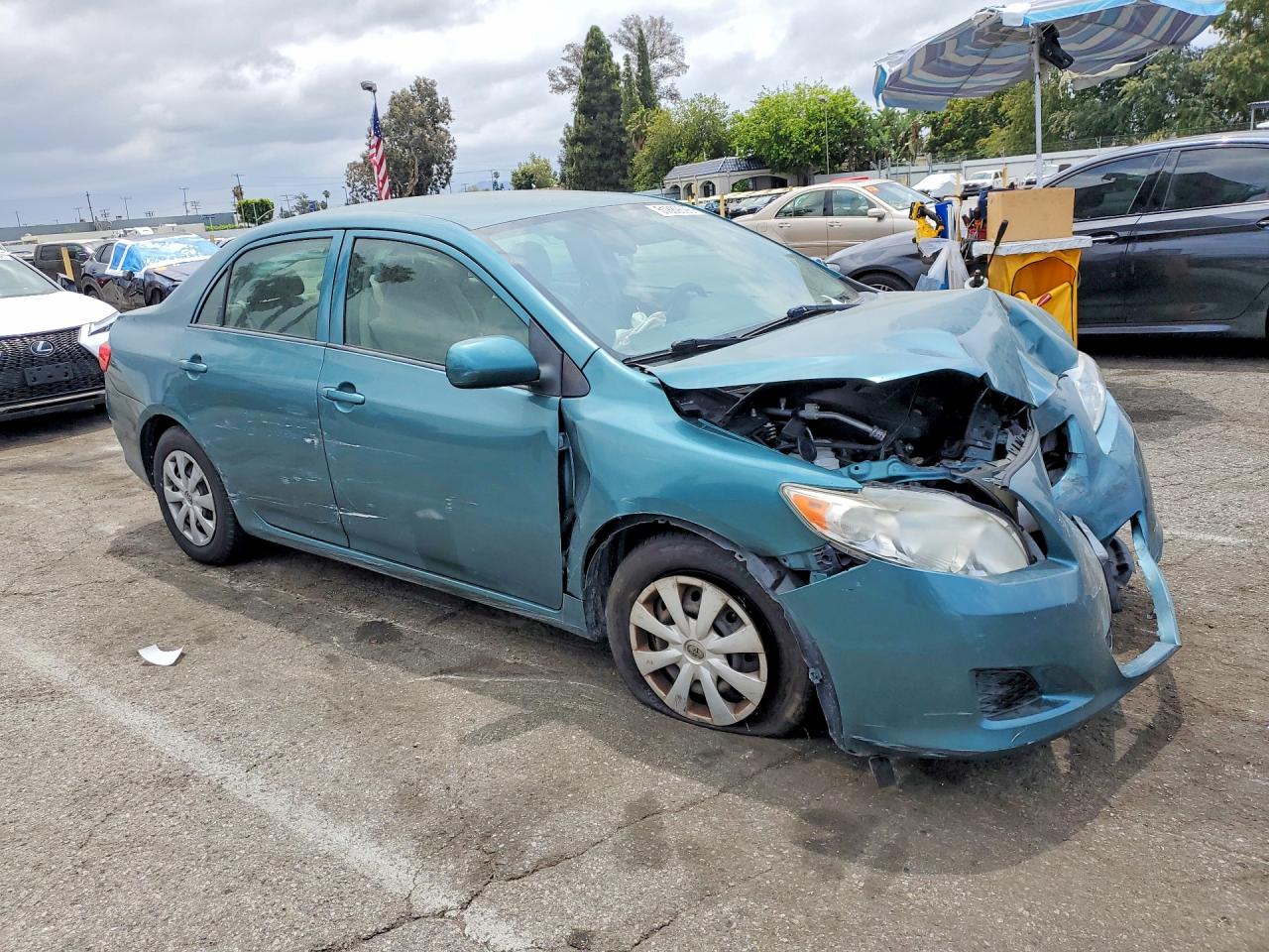 2010 Toyota Corolla Le Teal vin: JTDBU4EE2A9110683