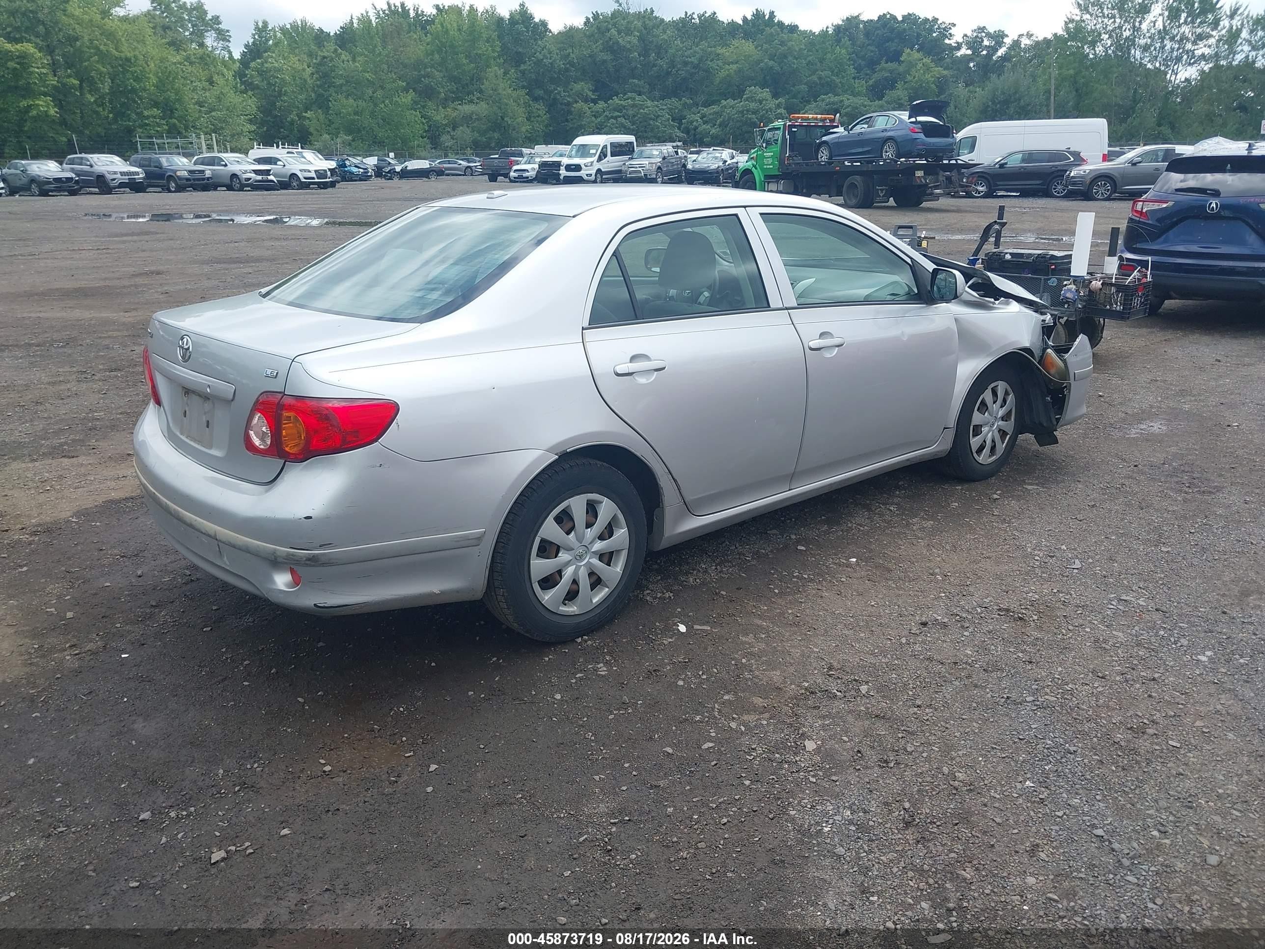 2010 Toyota Corolla Le Серебряный vin: JTDBU4EE2AJ055974