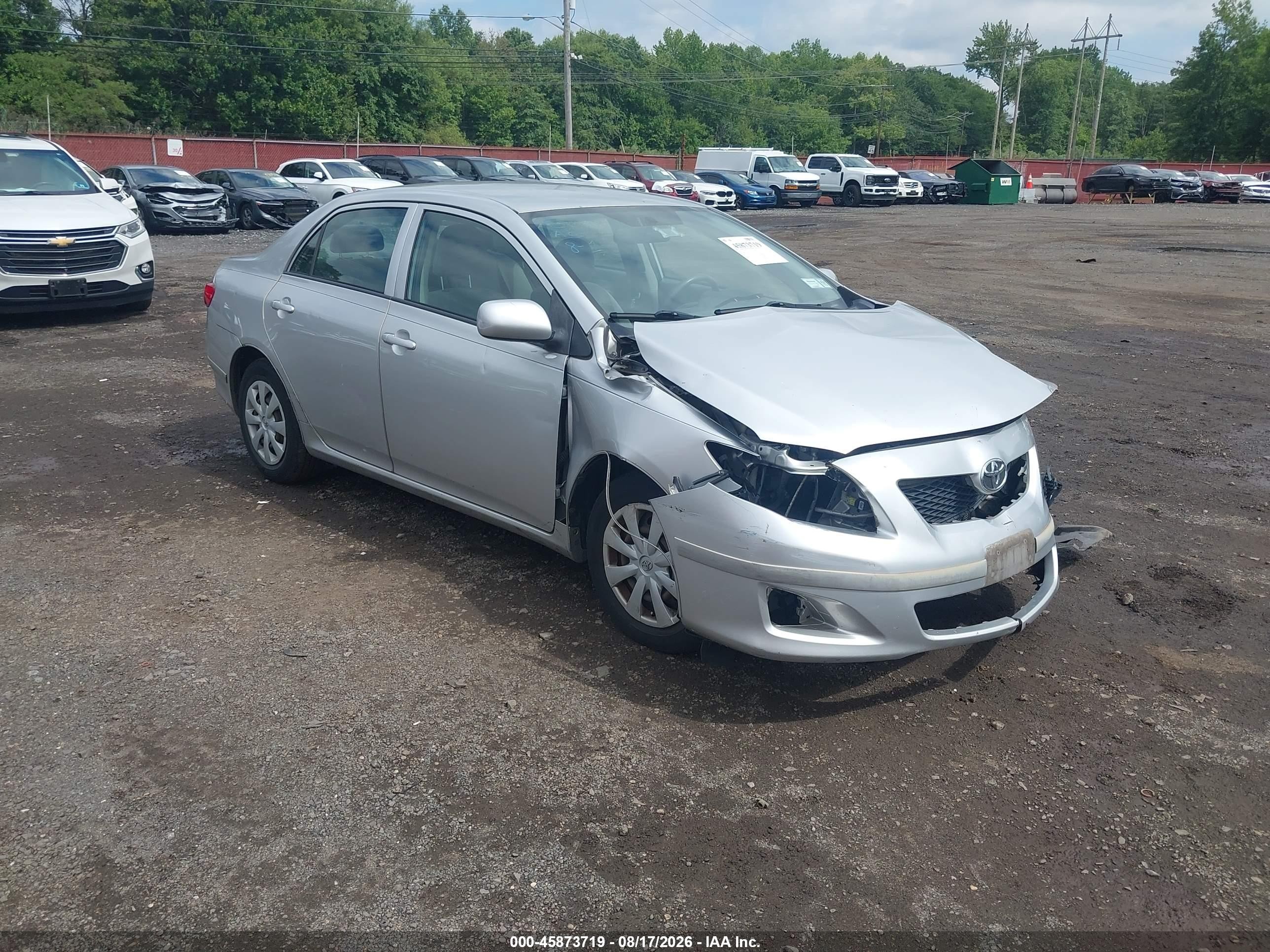 2010 Toyota Corolla Le Silver vin: JTDBU4EE2AJ055974
