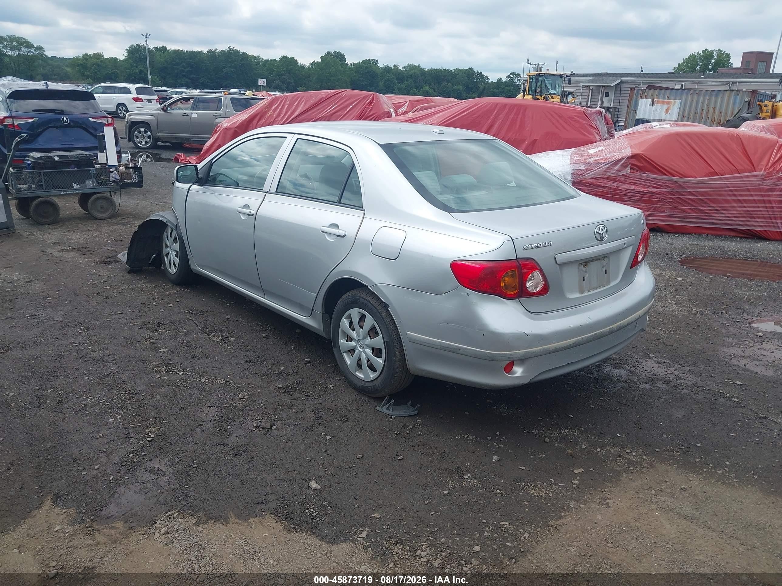 2010 Toyota Corolla Le Серебряный vin: JTDBU4EE2AJ055974