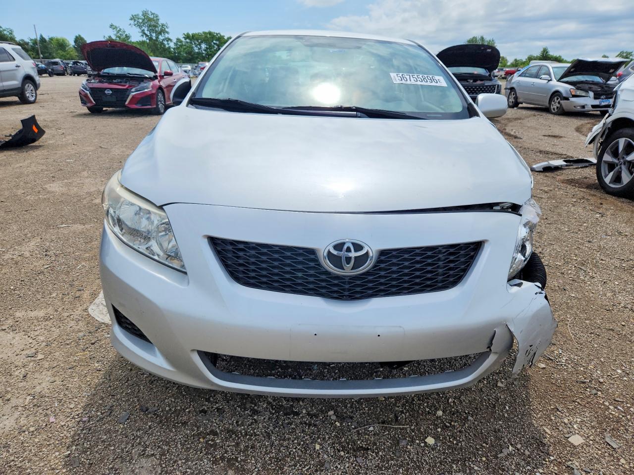 2010 Toyota Corolla Le Silver vin: JTDBU4EE2AJ056283
