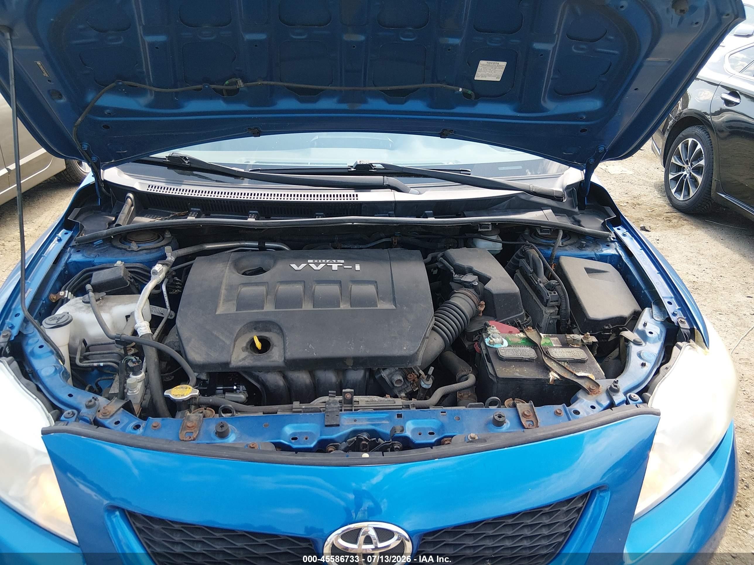 2010 Toyota Corolla Le Blue vin: JTDBU4EE2AJ060947