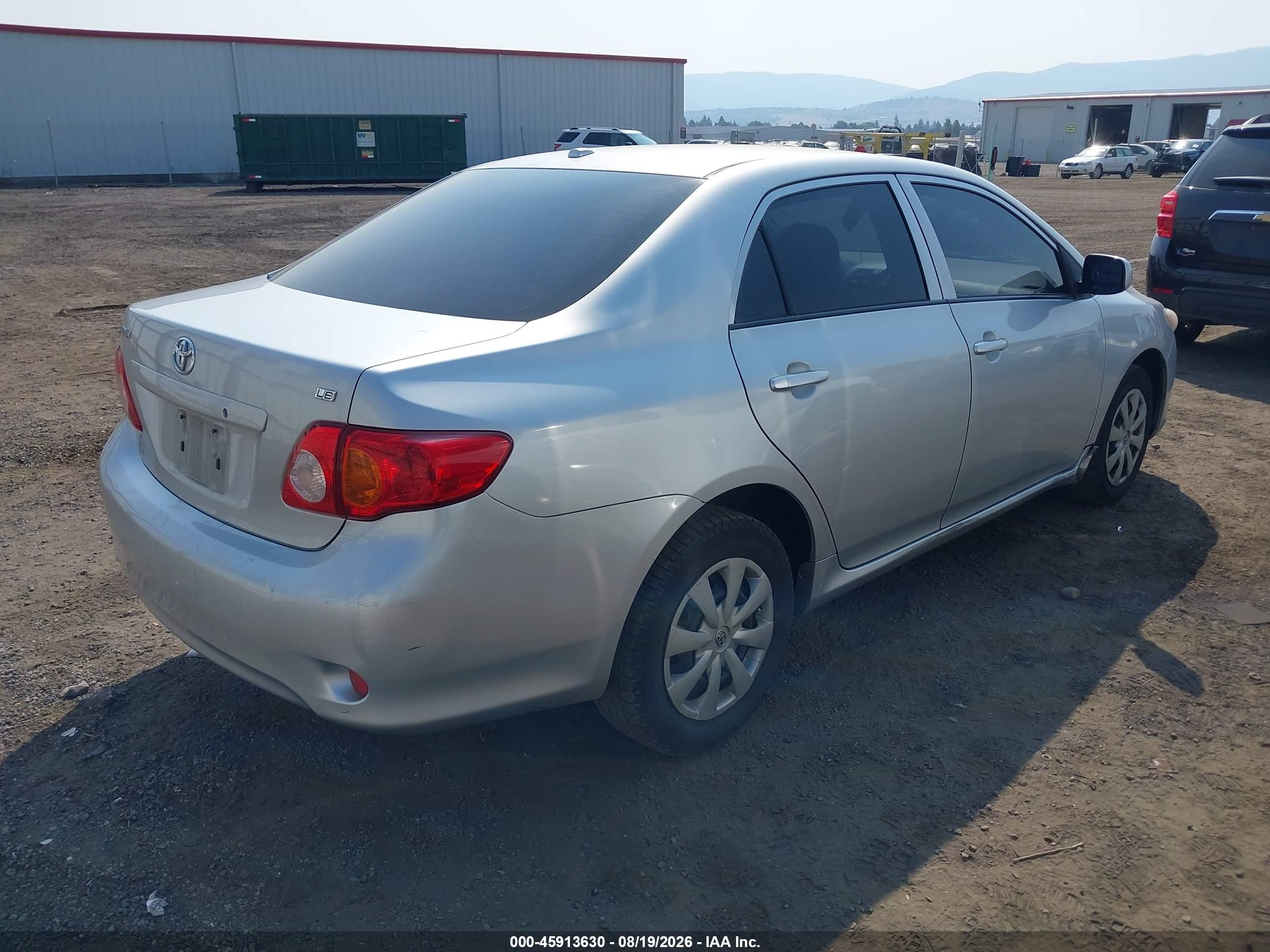 2010 Toyota Corolla Le Silver vin: JTDBU4EE2AJ065162