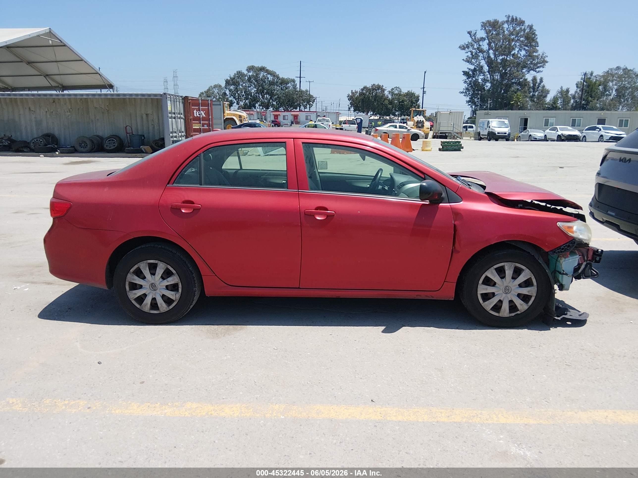 2010 Toyota Corolla Le Красный vin: JTDBU4EE2AJ072371