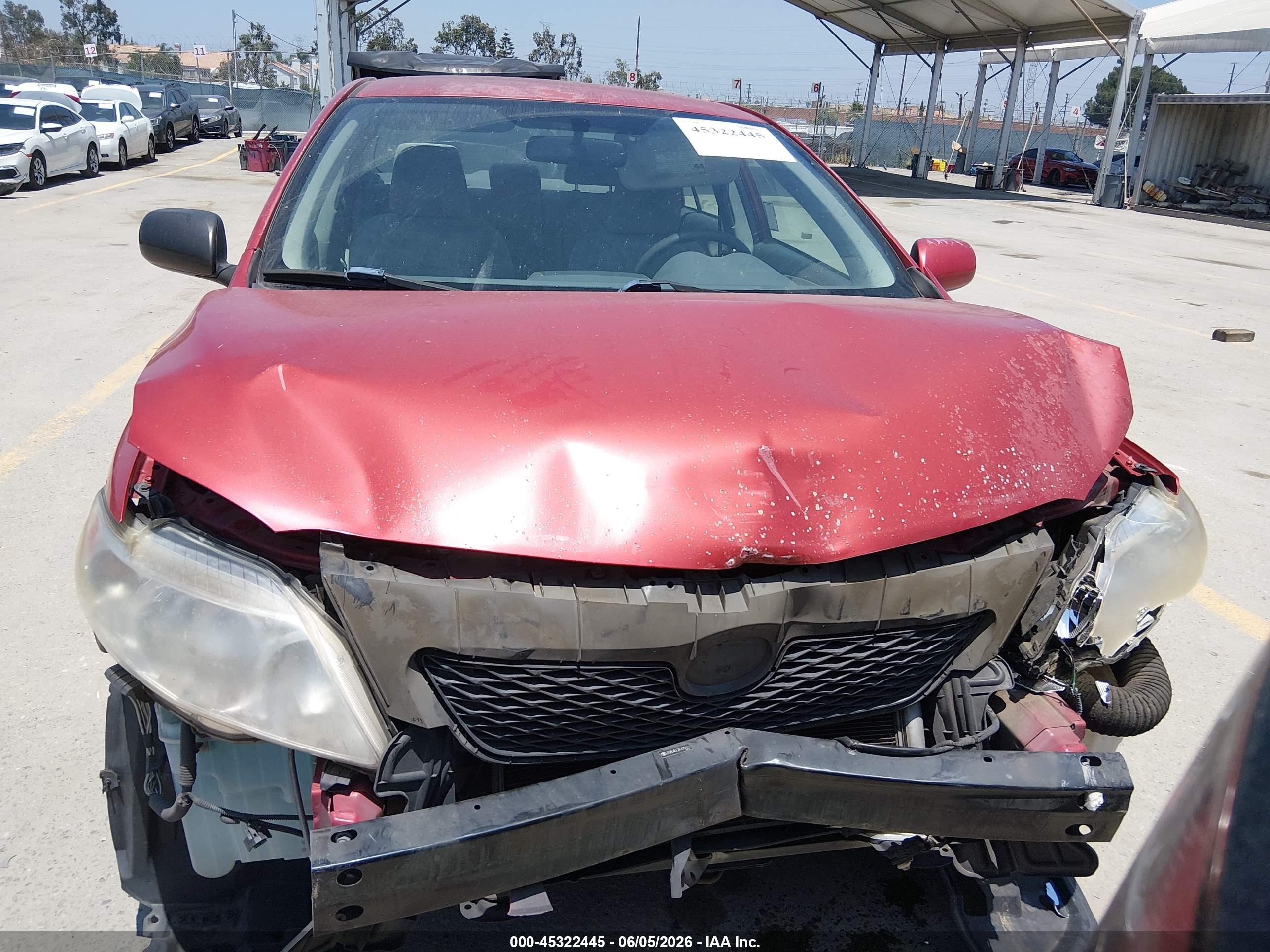 2010 Toyota Corolla Le Красный vin: JTDBU4EE2AJ072371