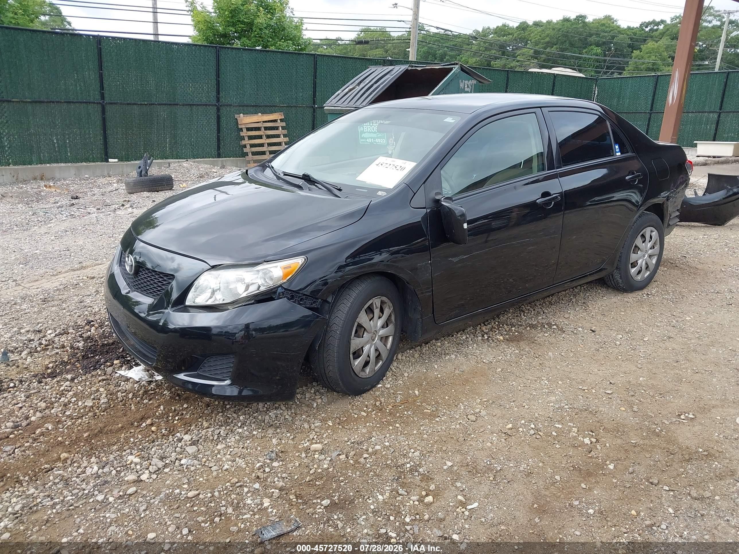 2010 Toyota Corolla Le Черный vin: JTDBU4EE2AJ073746