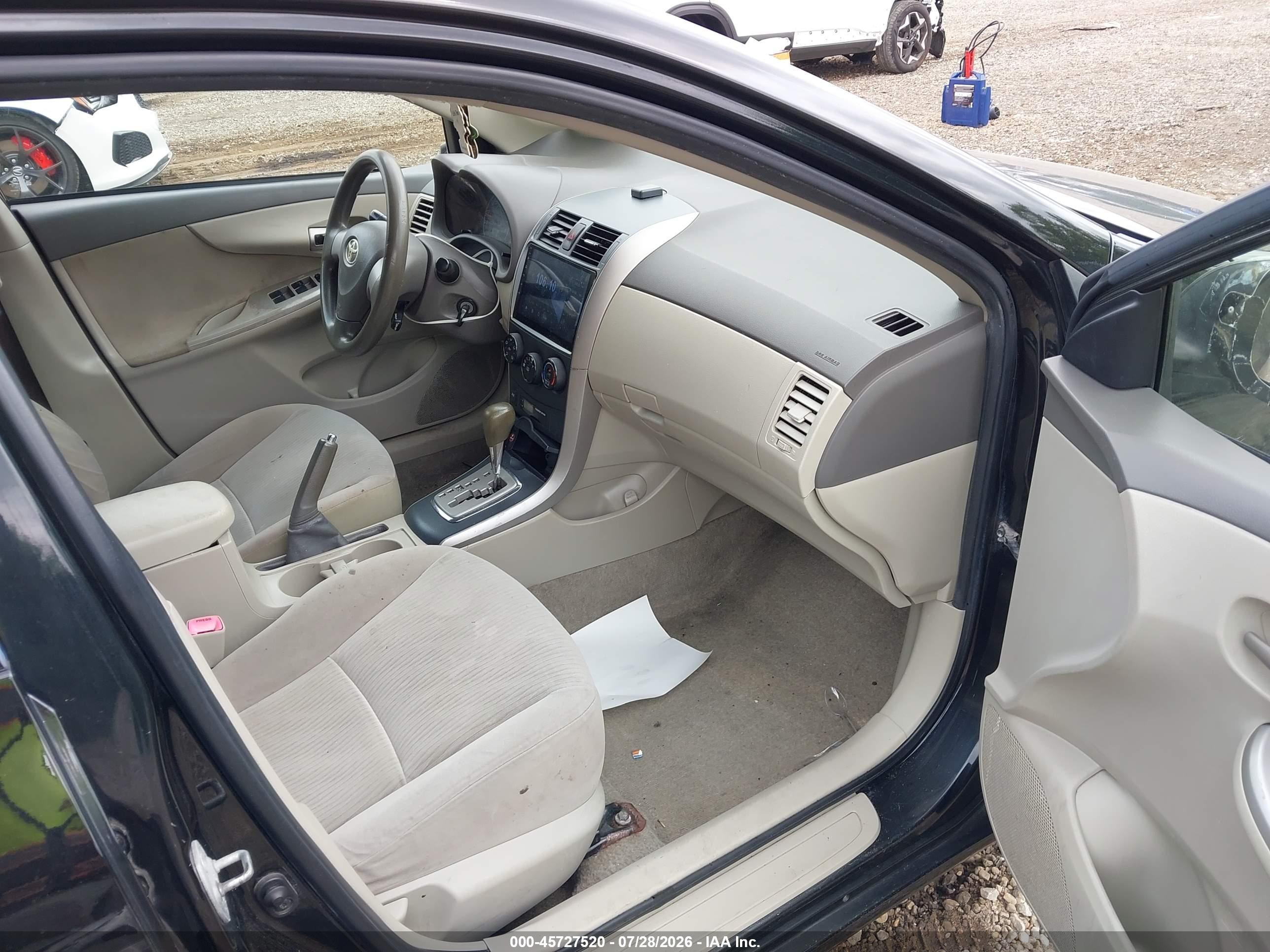 2010 Toyota Corolla Le Черный vin: JTDBU4EE2AJ073746