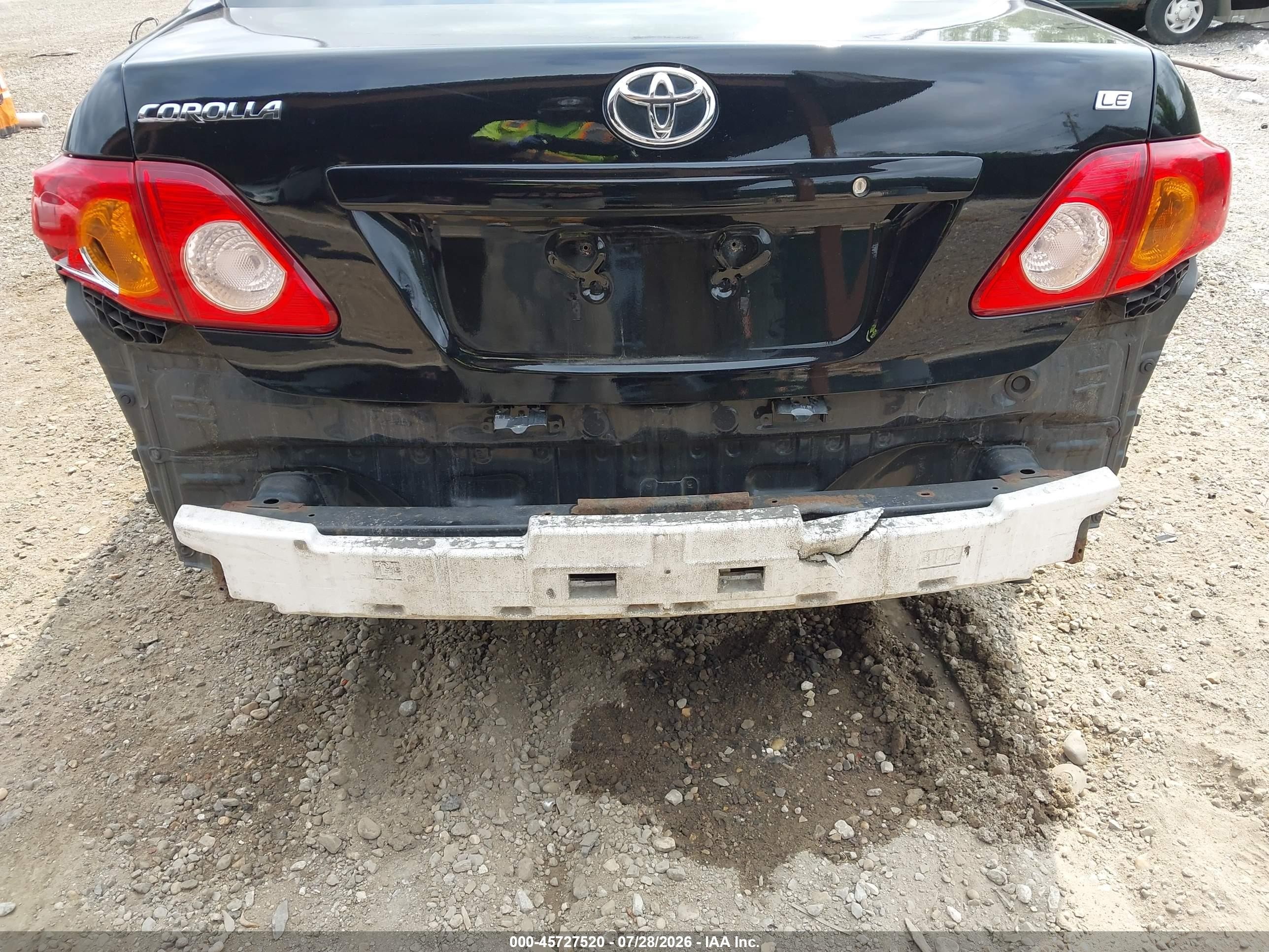 2010 Toyota Corolla Le Черный vin: JTDBU4EE2AJ073746