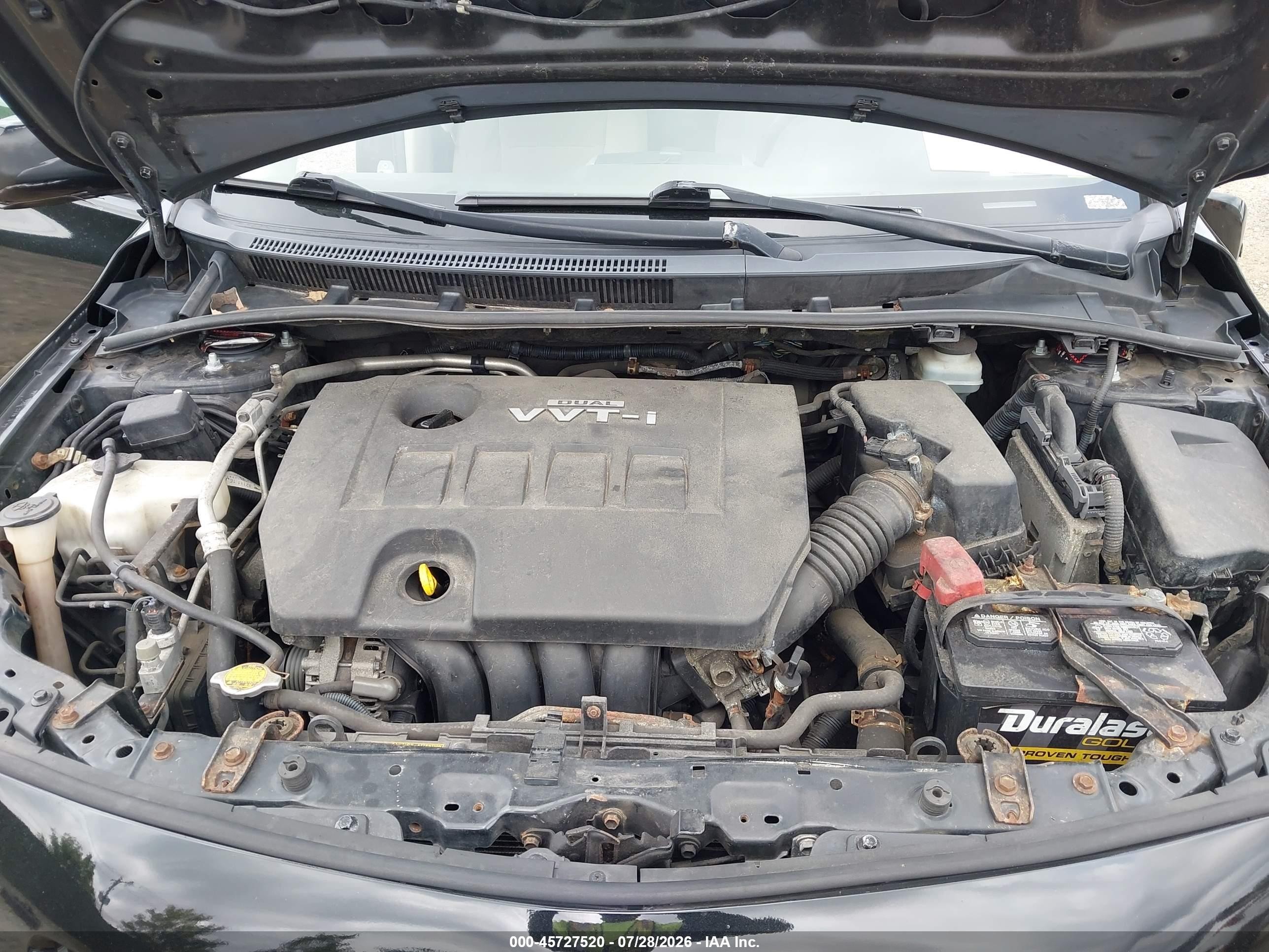 2010 Toyota Corolla Le Черный vin: JTDBU4EE2AJ073746