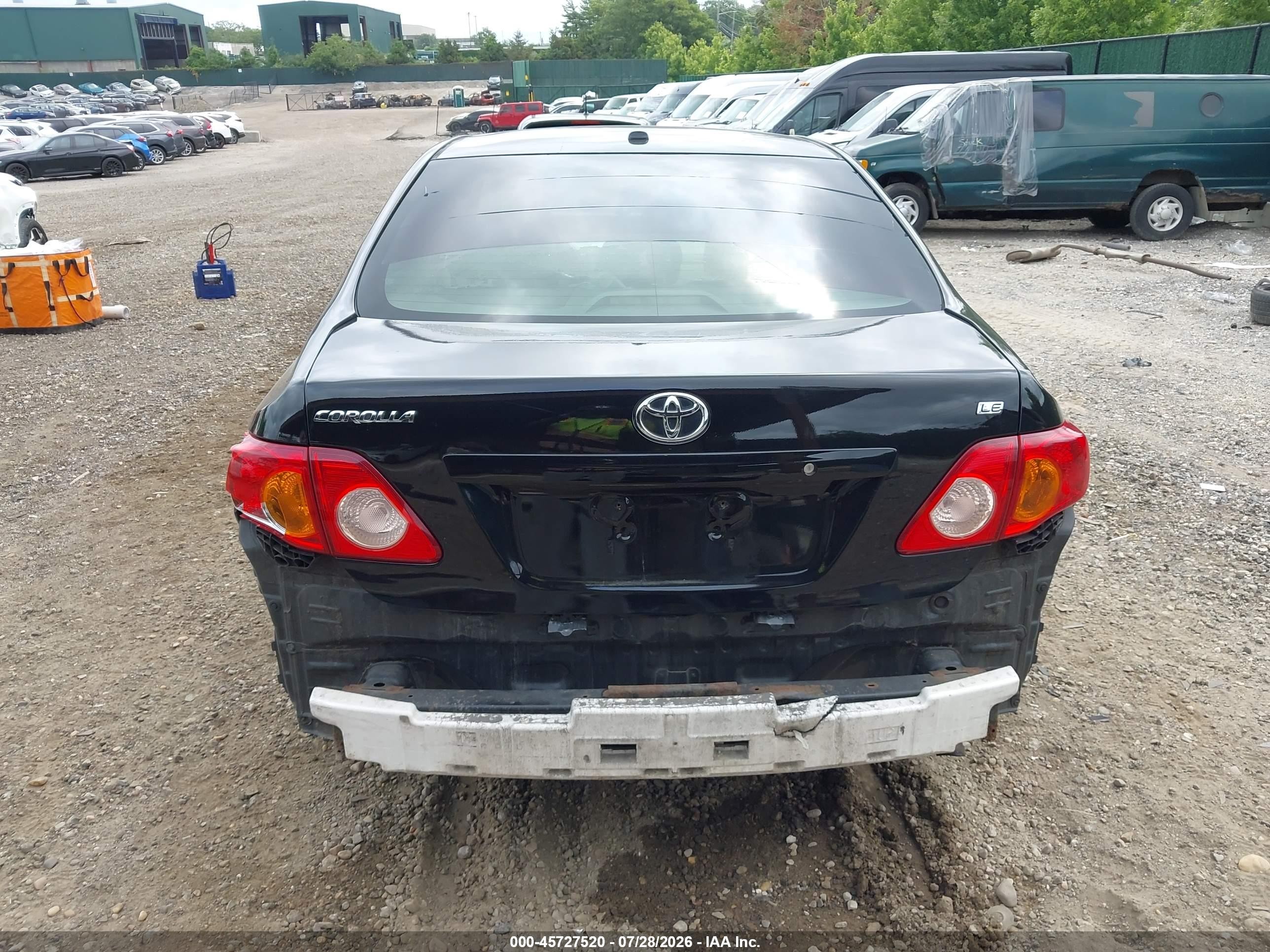 2010 Toyota Corolla Le Черный vin: JTDBU4EE2AJ073746