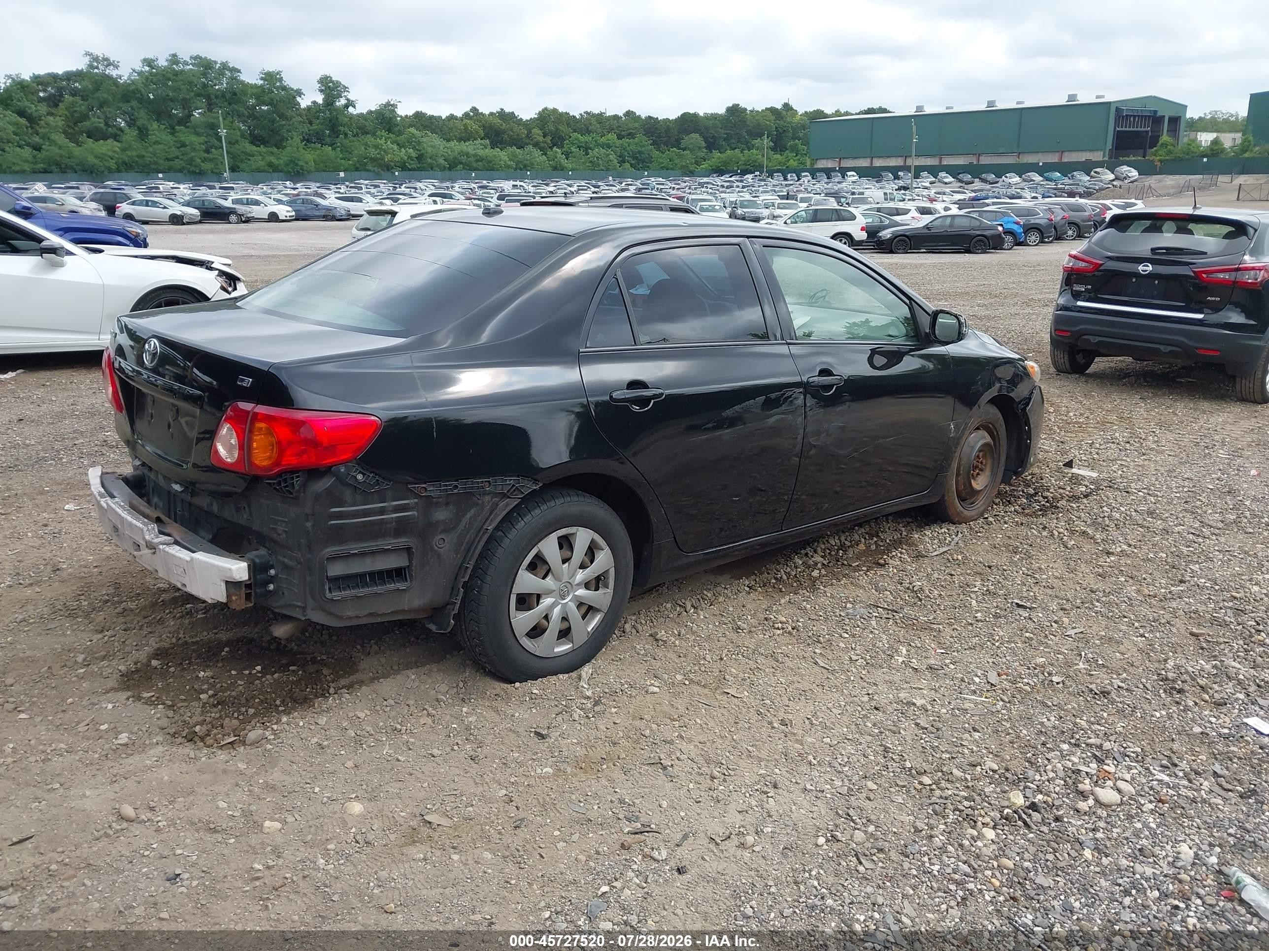 2010 Toyota Corolla Le Черный vin: JTDBU4EE2AJ073746