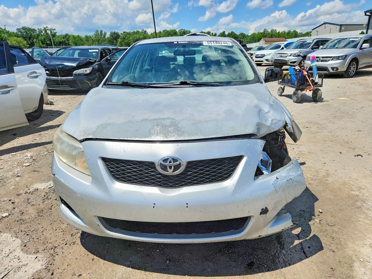 2010 Toyota Corolla Le Серебряный vin: JTDBU4EE2AJ086884