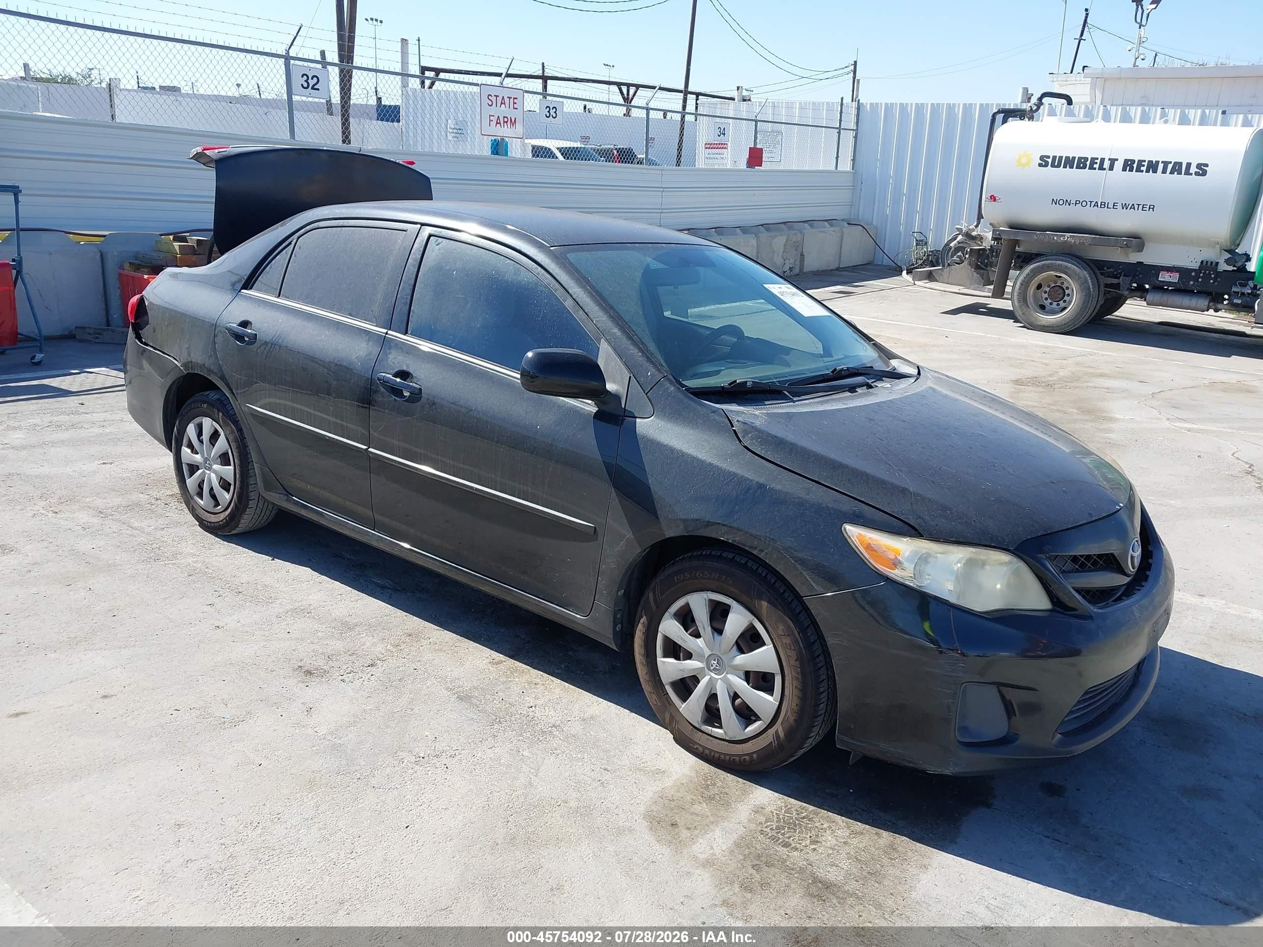 2011 Toyota Corolla Le Черный vin: JTDBU4EE2B9160534