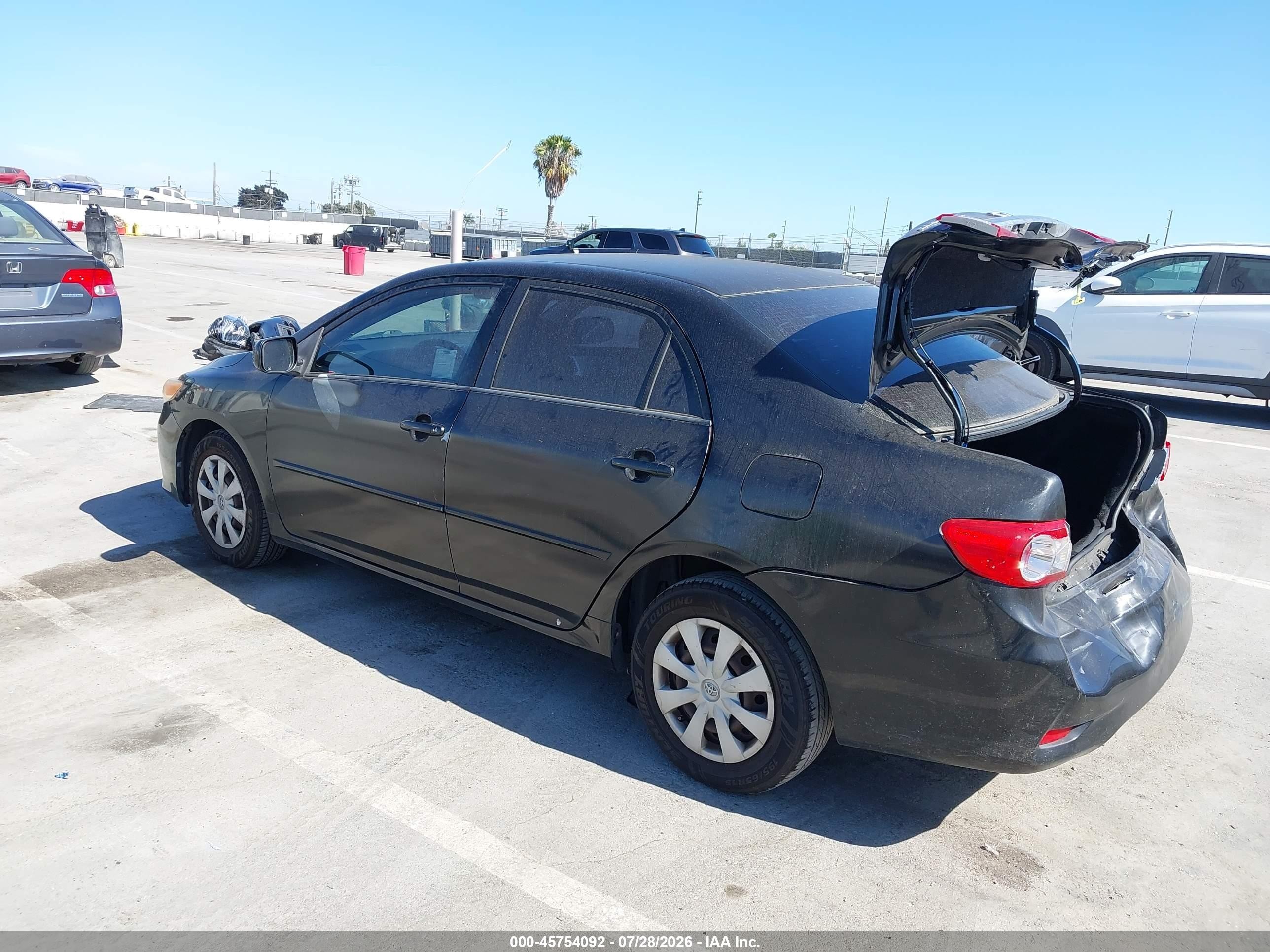2011 Toyota Corolla Le Черный vin: JTDBU4EE2B9160534