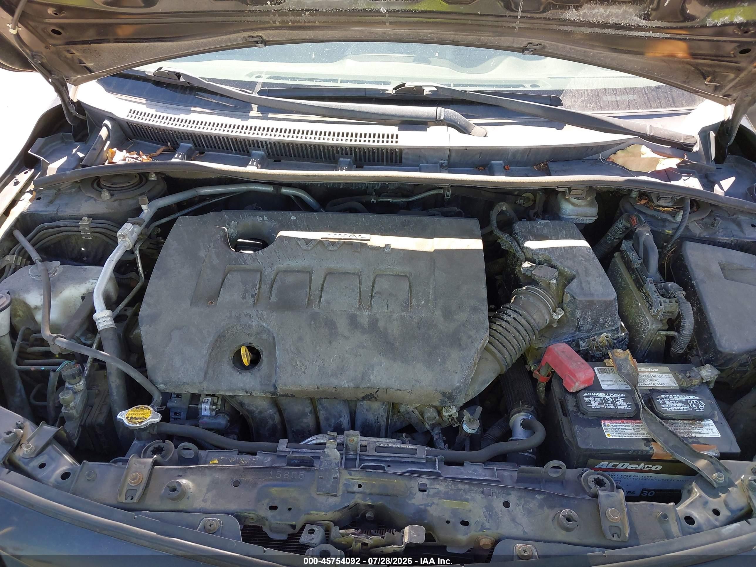 2011 Toyota Corolla Le Черный vin: JTDBU4EE2B9160534