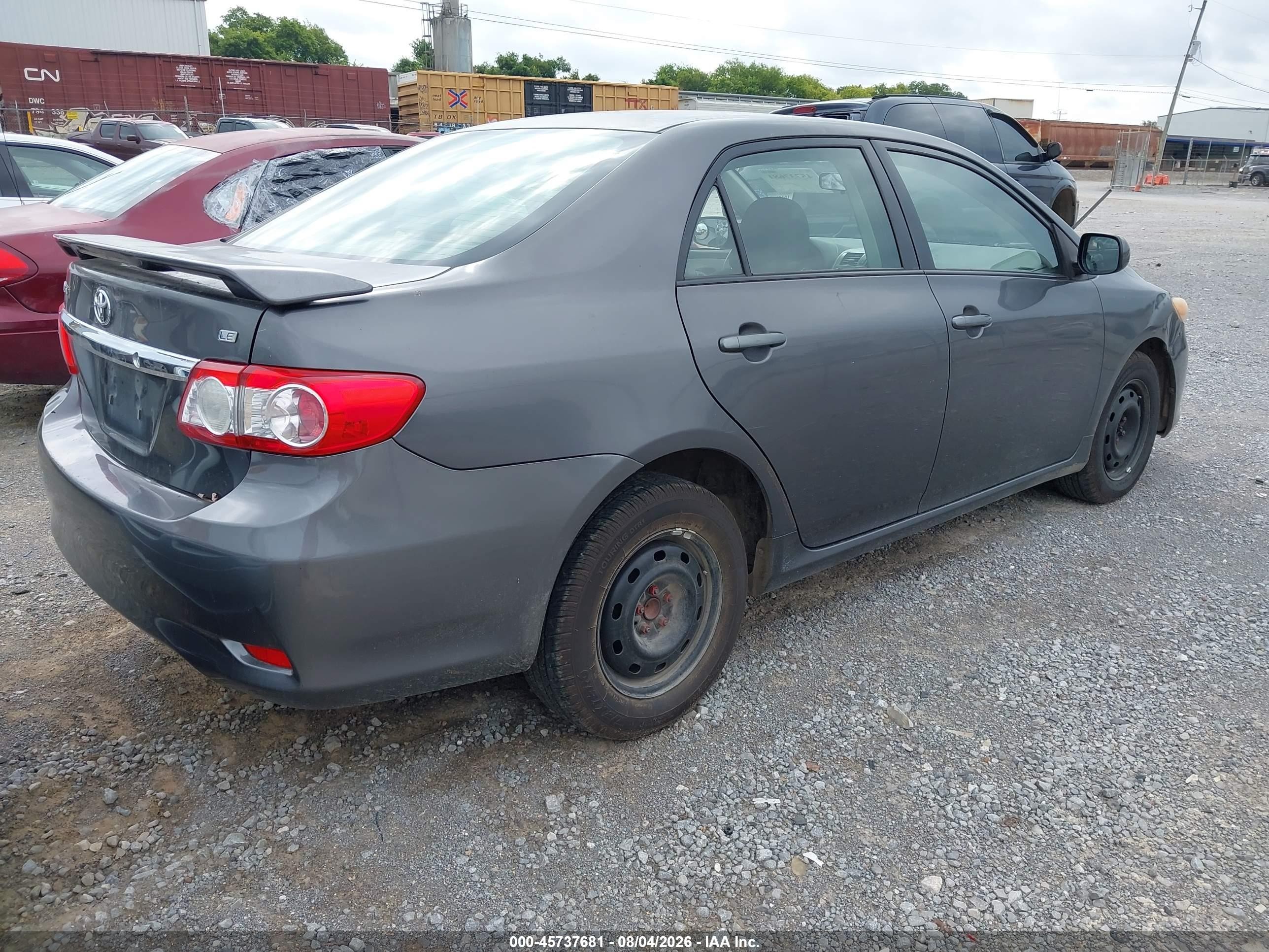 2011 Toyota Corolla Le Gray vin: JTDBU4EE2BJ095358