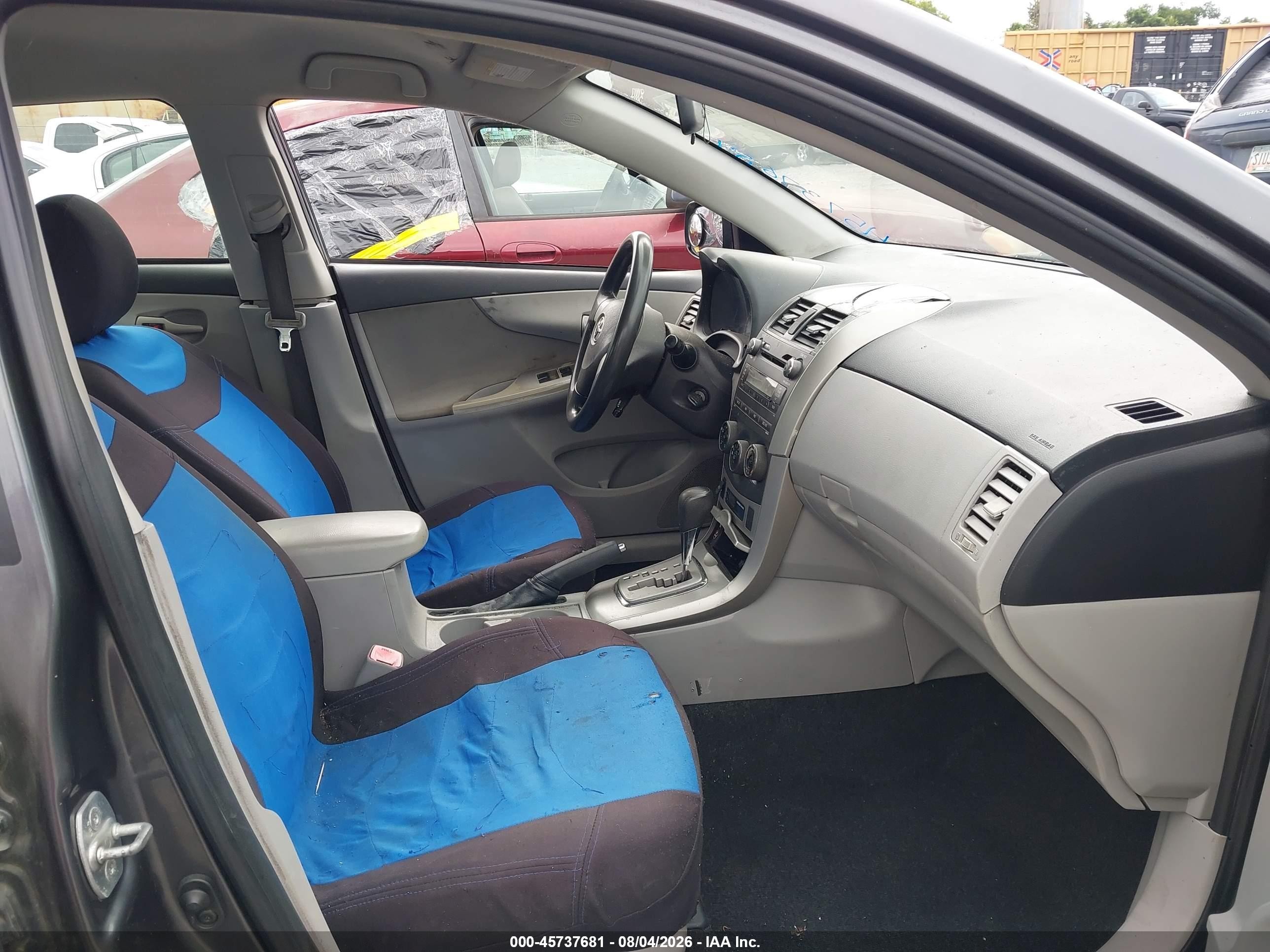 2011 Toyota Corolla Le Gray vin: JTDBU4EE2BJ095358