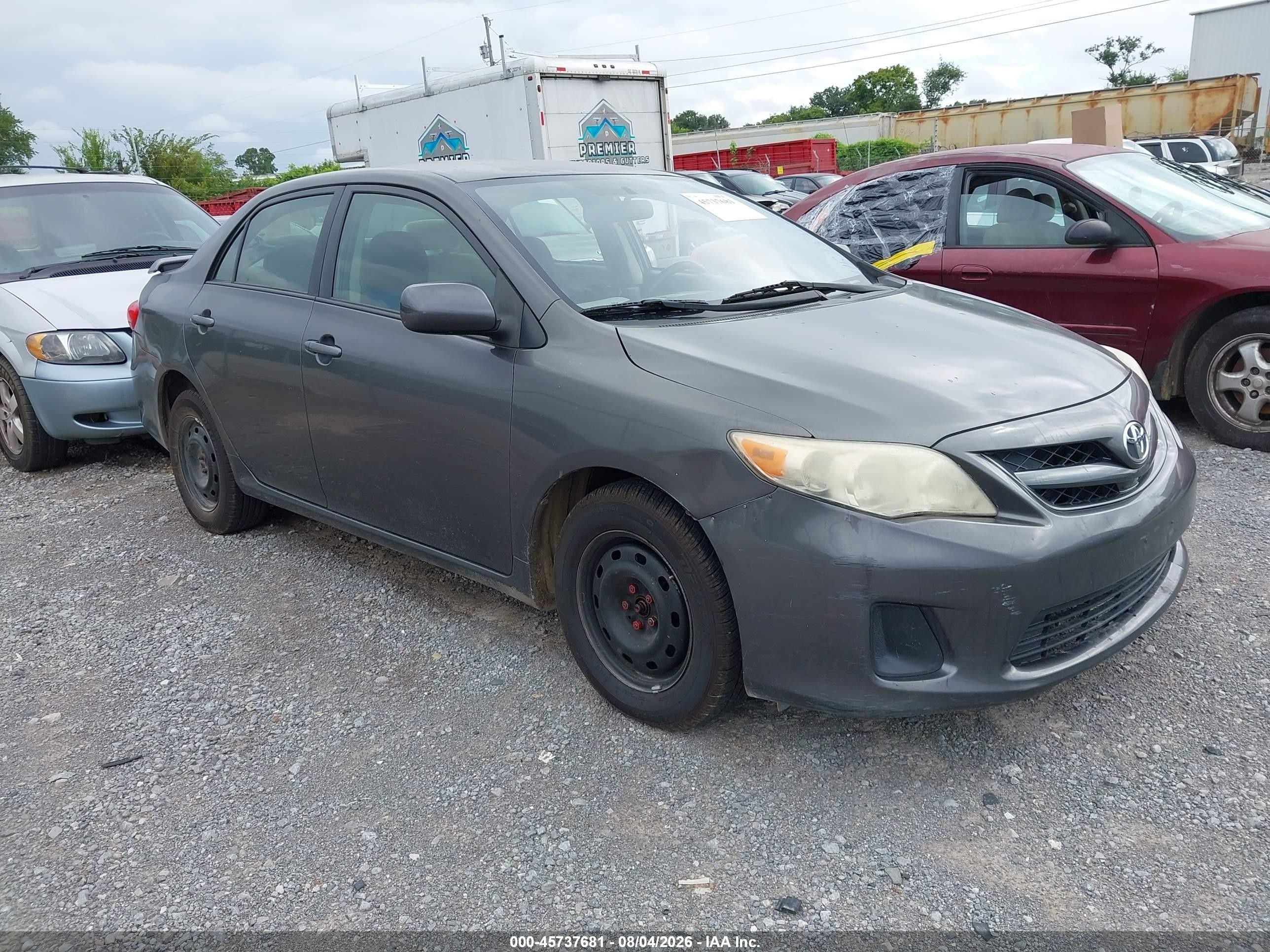 2011 Toyota Corolla Le Gray vin: JTDBU4EE2BJ095358