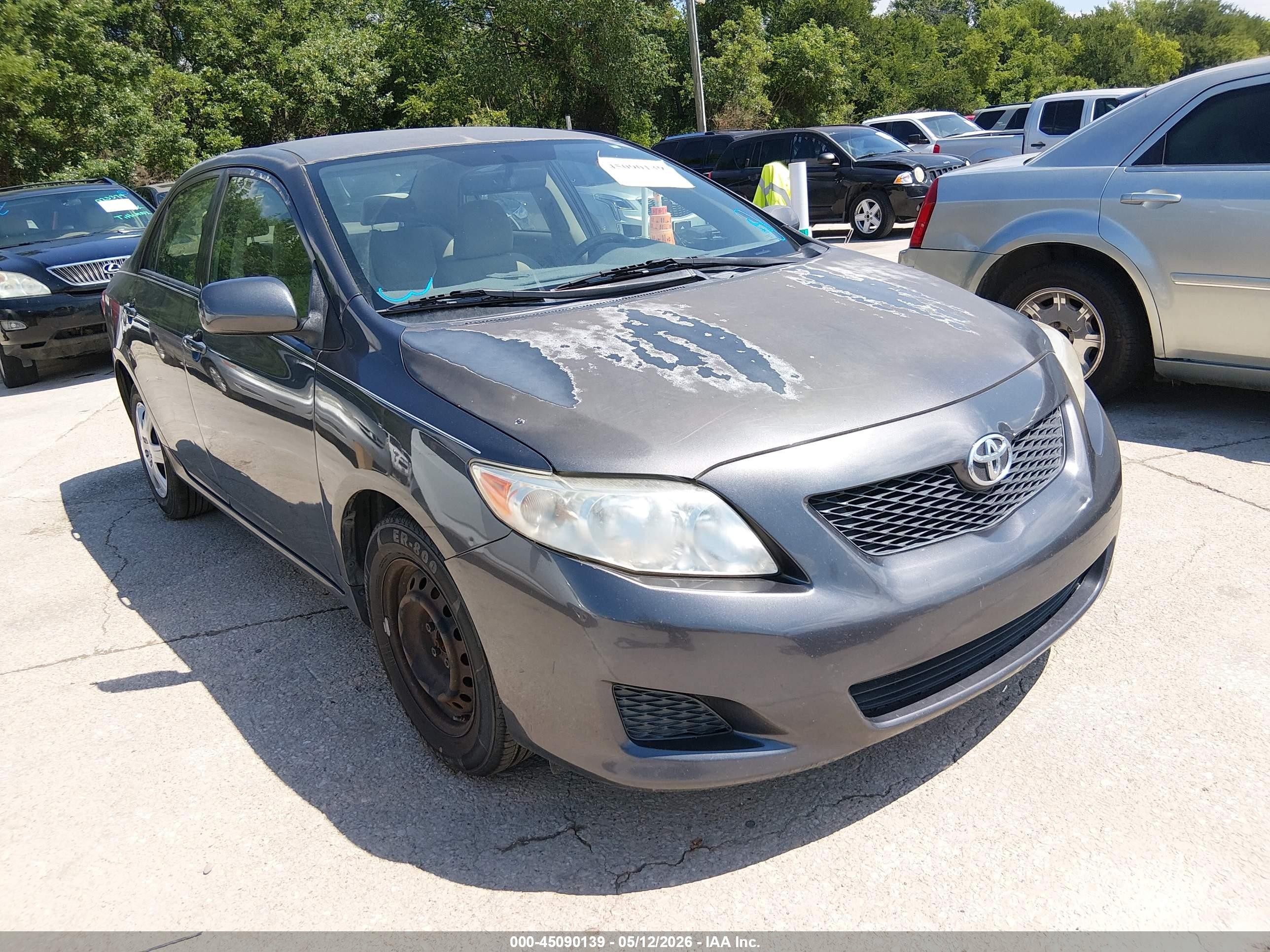 2010 Toyota Corolla Le Gray vin: JTDBU4EE3A9107839