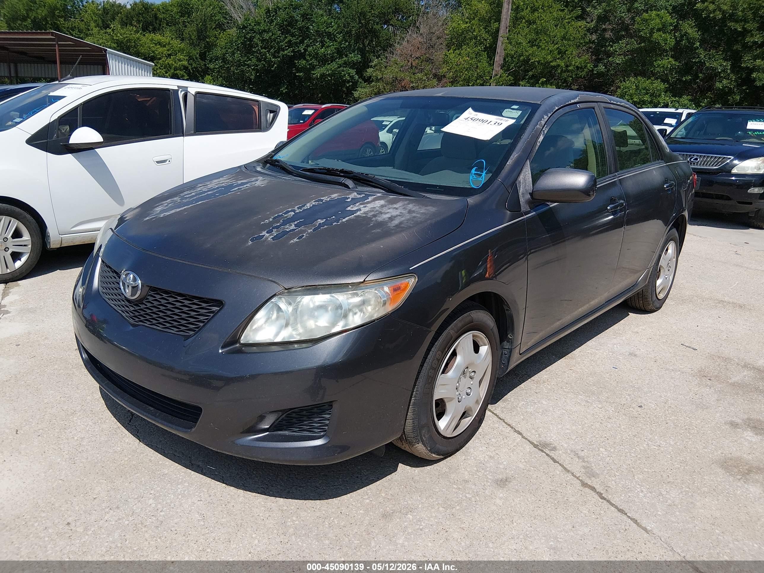 2010 Toyota Corolla Le Gray vin: JTDBU4EE3A9107839