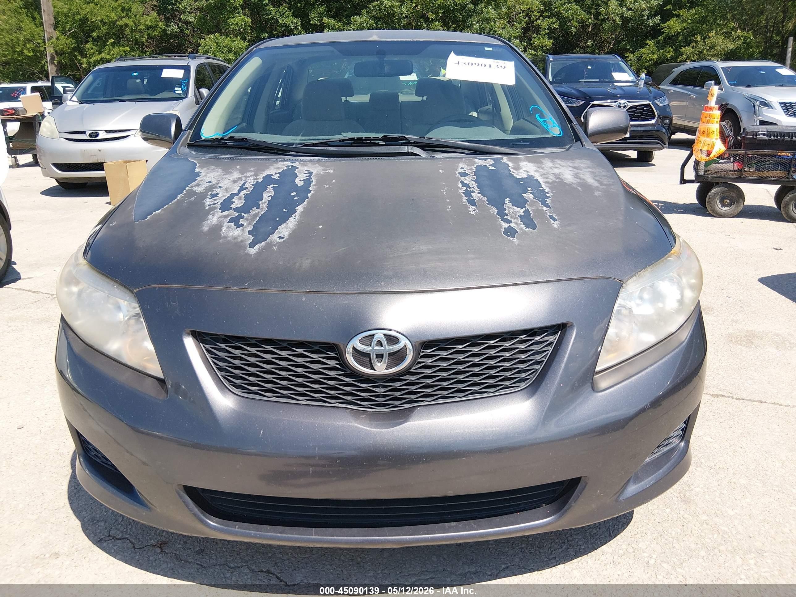 2010 Toyota Corolla Le Gray vin: JTDBU4EE3A9107839