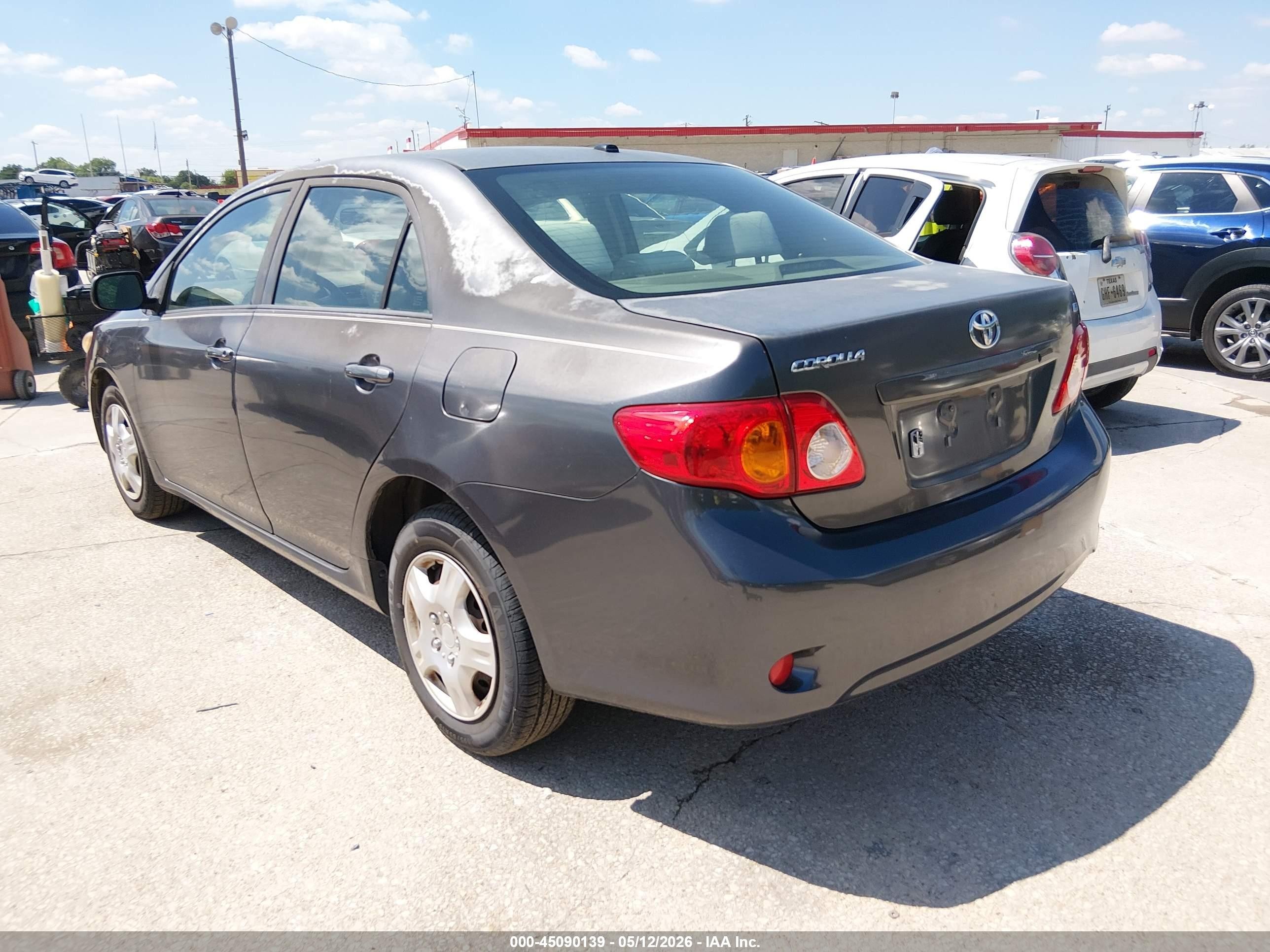 2010 Toyota Corolla Le Gray vin: JTDBU4EE3A9107839