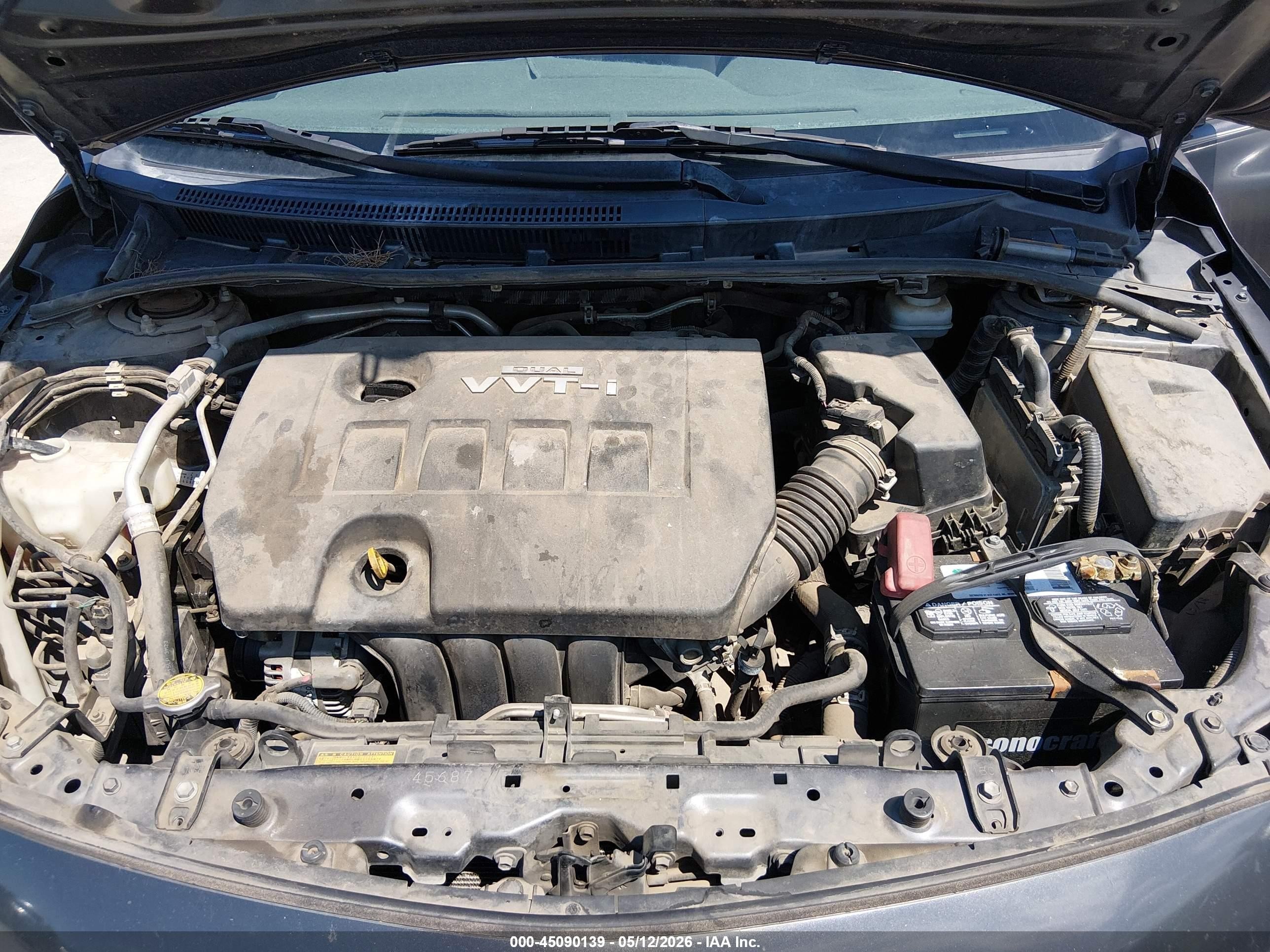2010 Toyota Corolla Le Gray vin: JTDBU4EE3A9107839