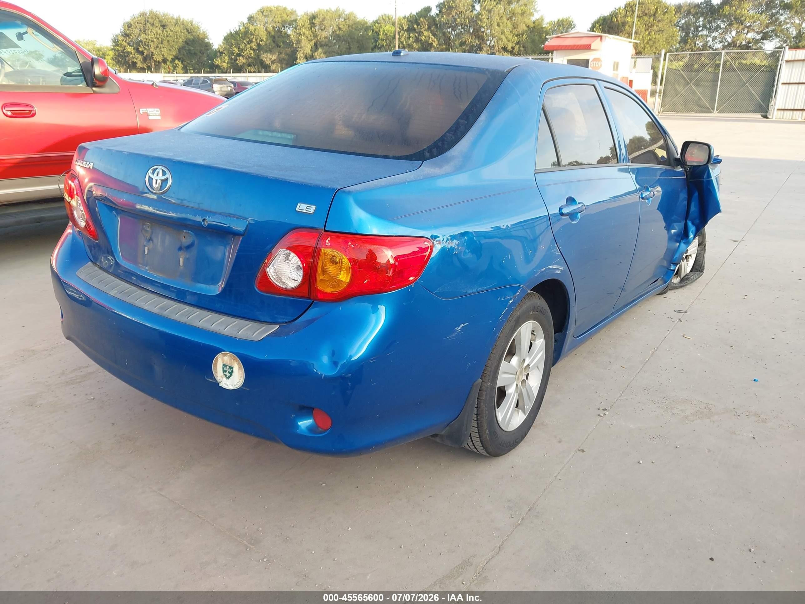 2010 Toyota Corolla Le Blue vin: JTDBU4EE3AJ060584