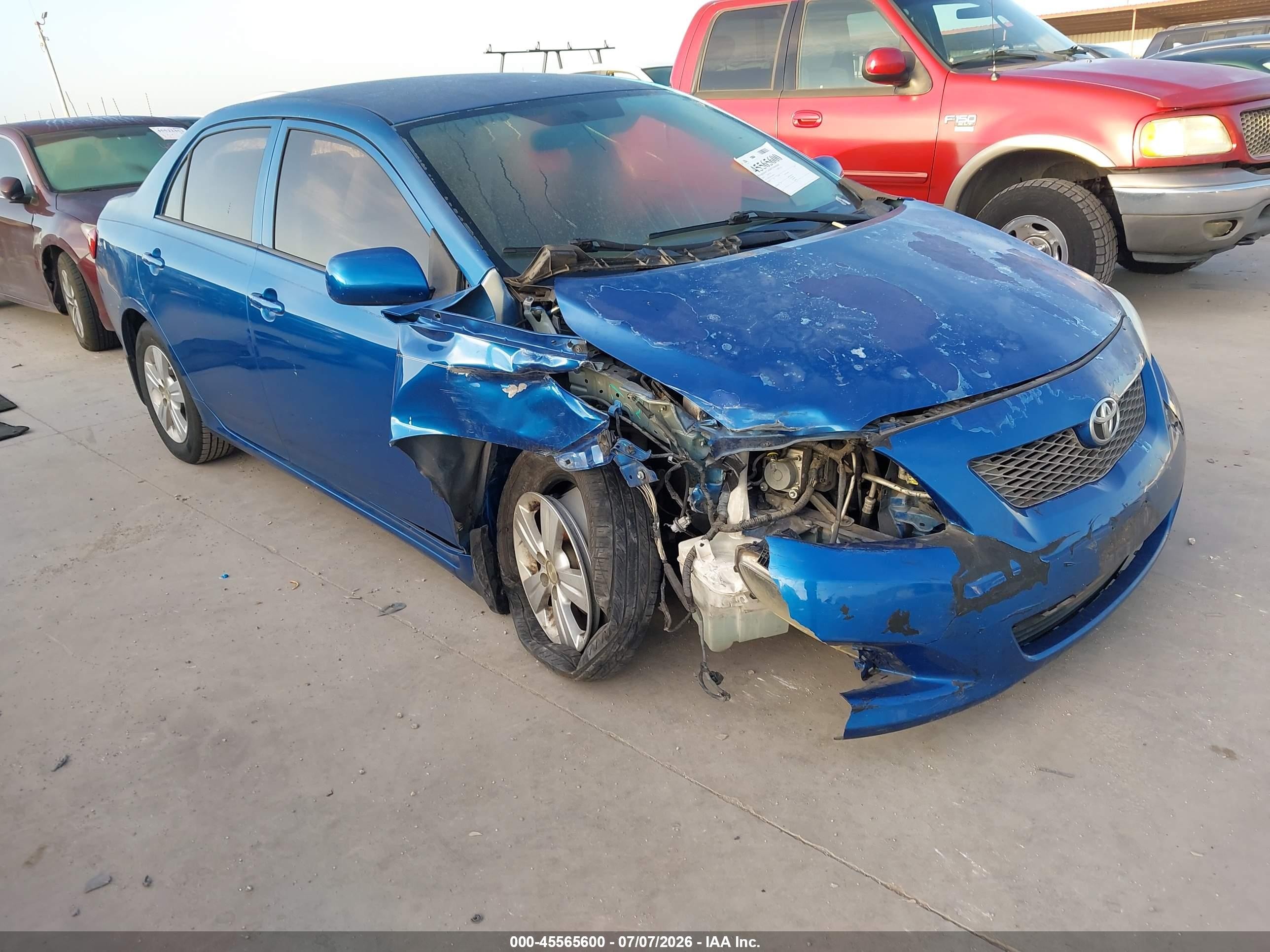 2010 Toyota Corolla Le Blue vin: JTDBU4EE3AJ060584