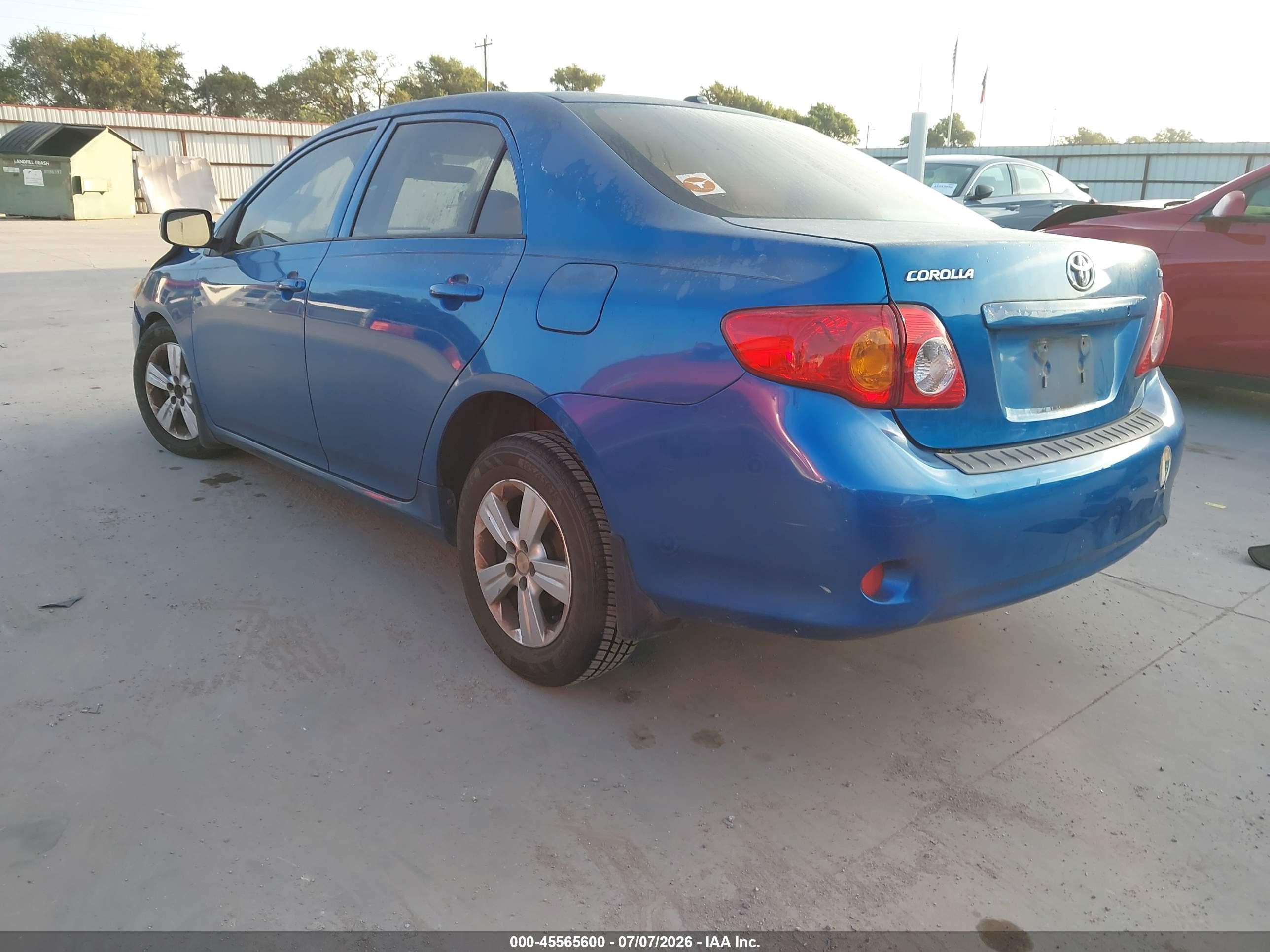 2010 Toyota Corolla Le Blue vin: JTDBU4EE3AJ060584