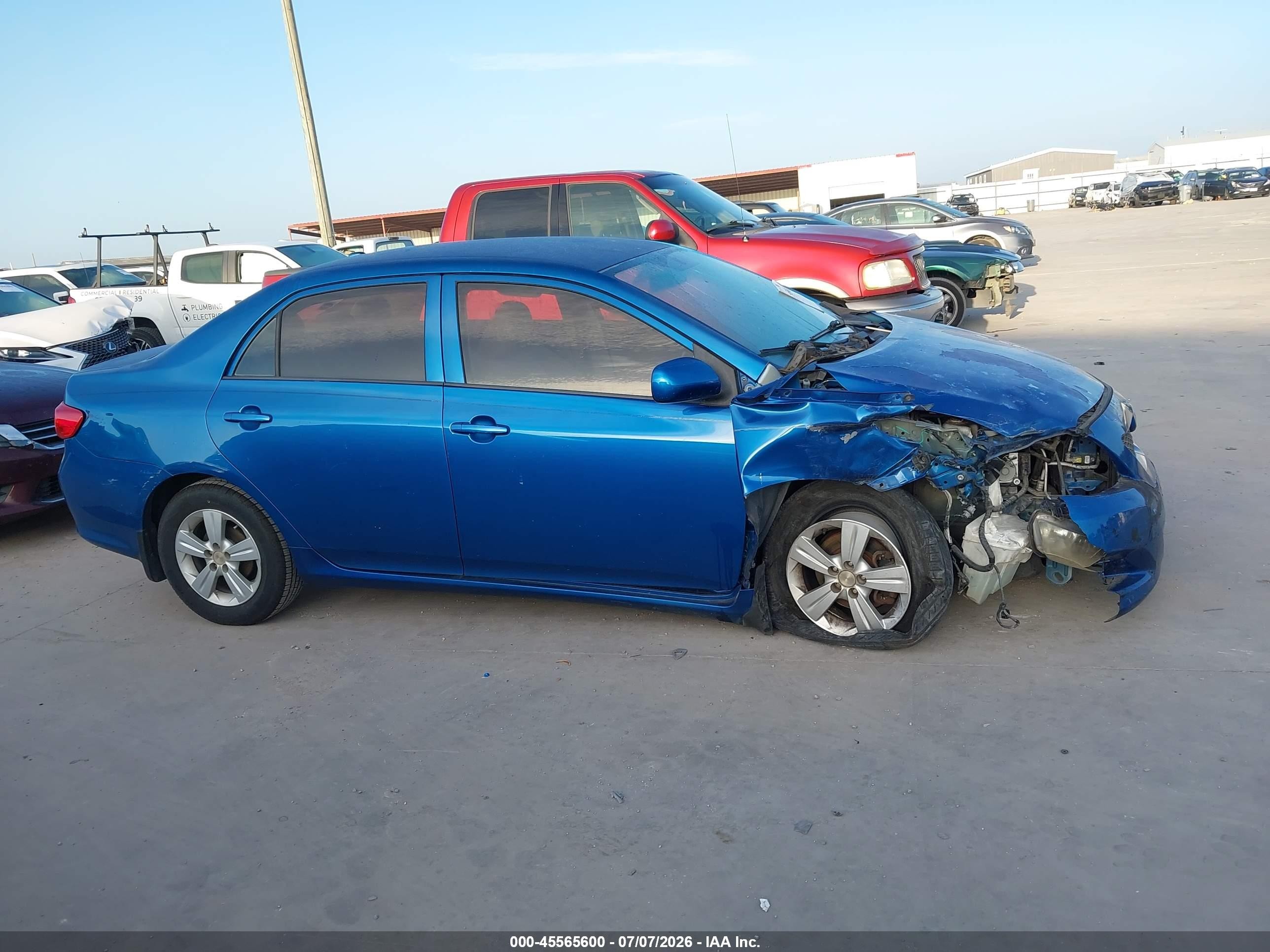 2010 Toyota Corolla Le Blue vin: JTDBU4EE3AJ060584