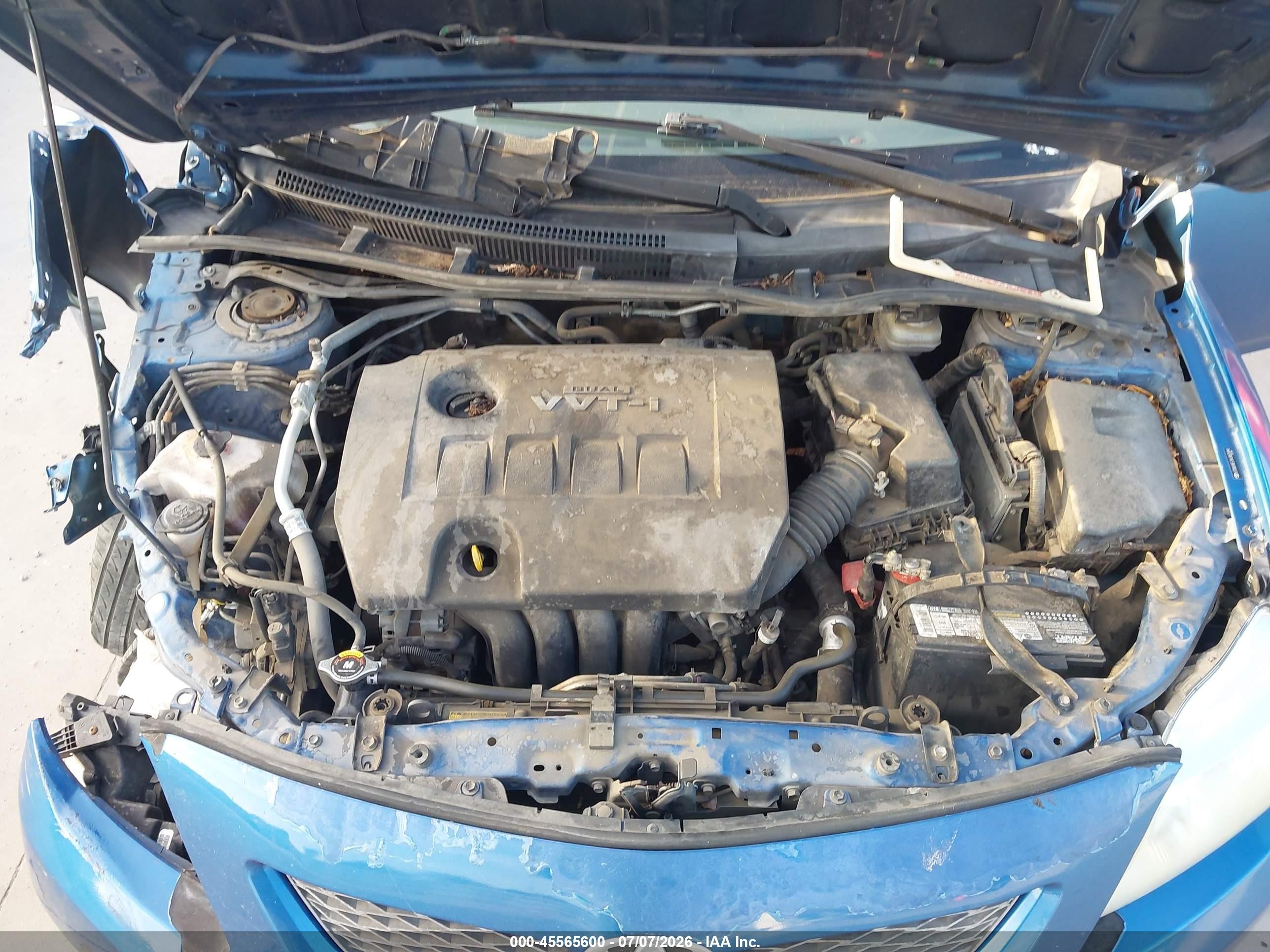 2010 Toyota Corolla Le Blue vin: JTDBU4EE3AJ060584