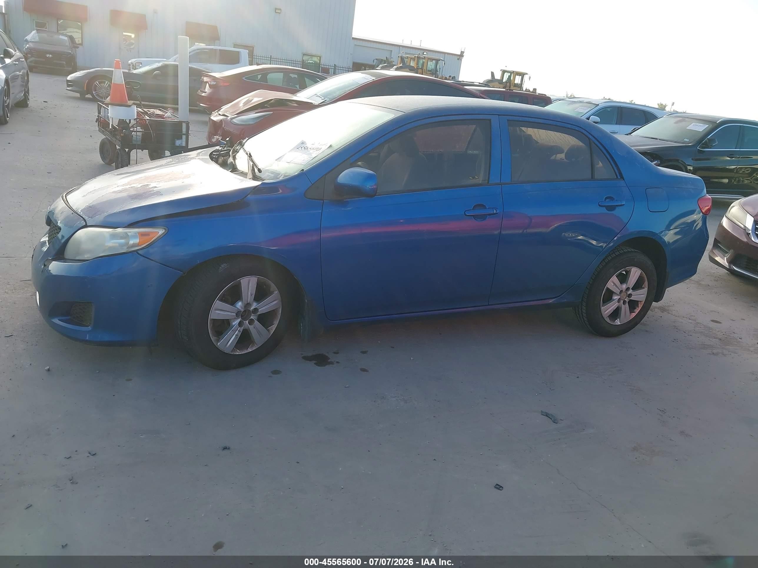 2010 Toyota Corolla Le Blue vin: JTDBU4EE3AJ060584