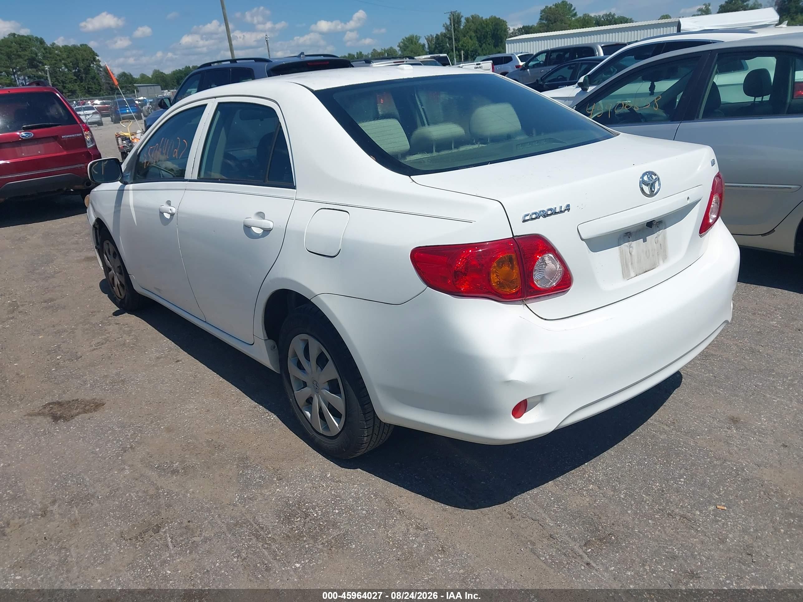 2010 Toyota Corolla Le Белый vin: JTDBU4EE3AJ066689