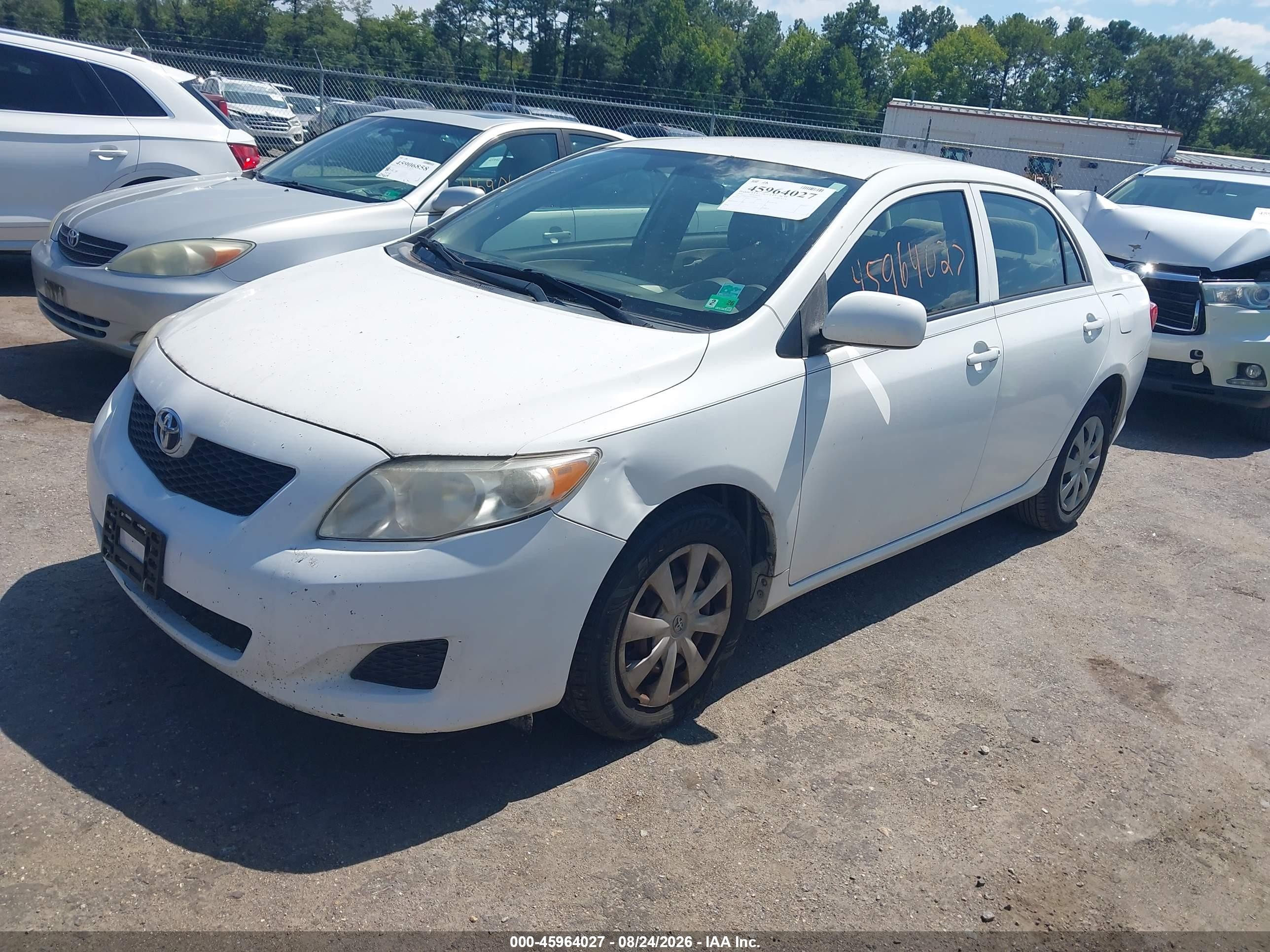 2010 Toyota Corolla Le Белый vin: JTDBU4EE3AJ066689