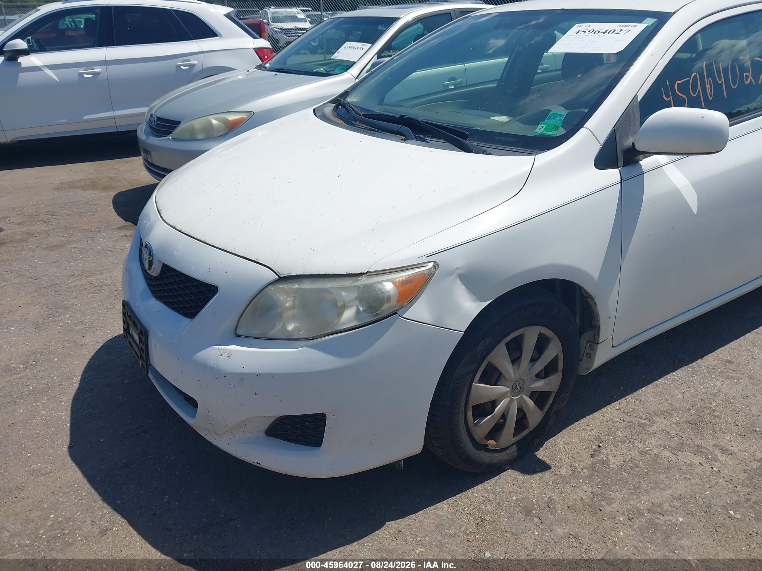 2010 Toyota Corolla Le Белый vin: JTDBU4EE3AJ066689