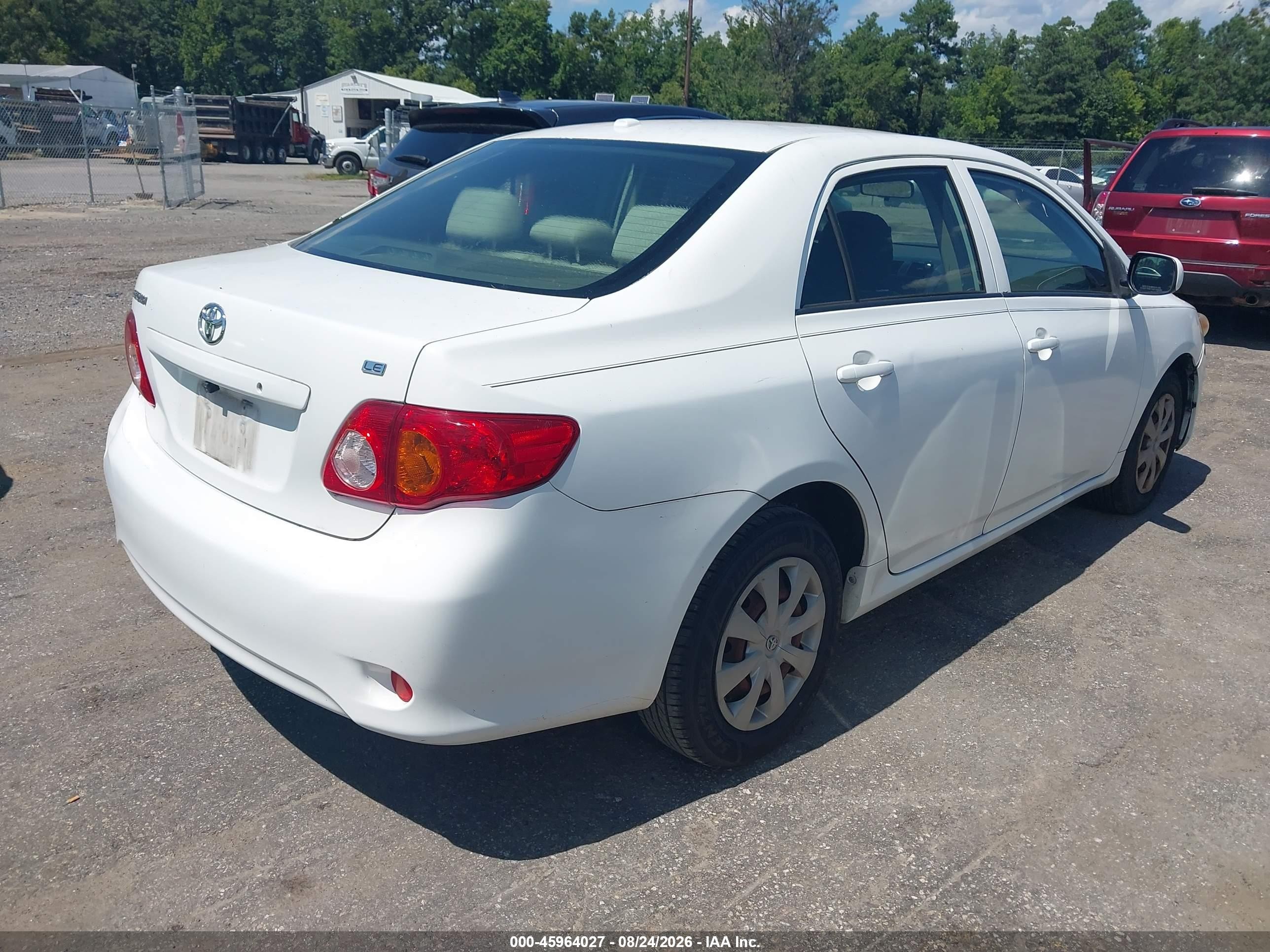2010 Toyota Corolla Le Белый vin: JTDBU4EE3AJ066689