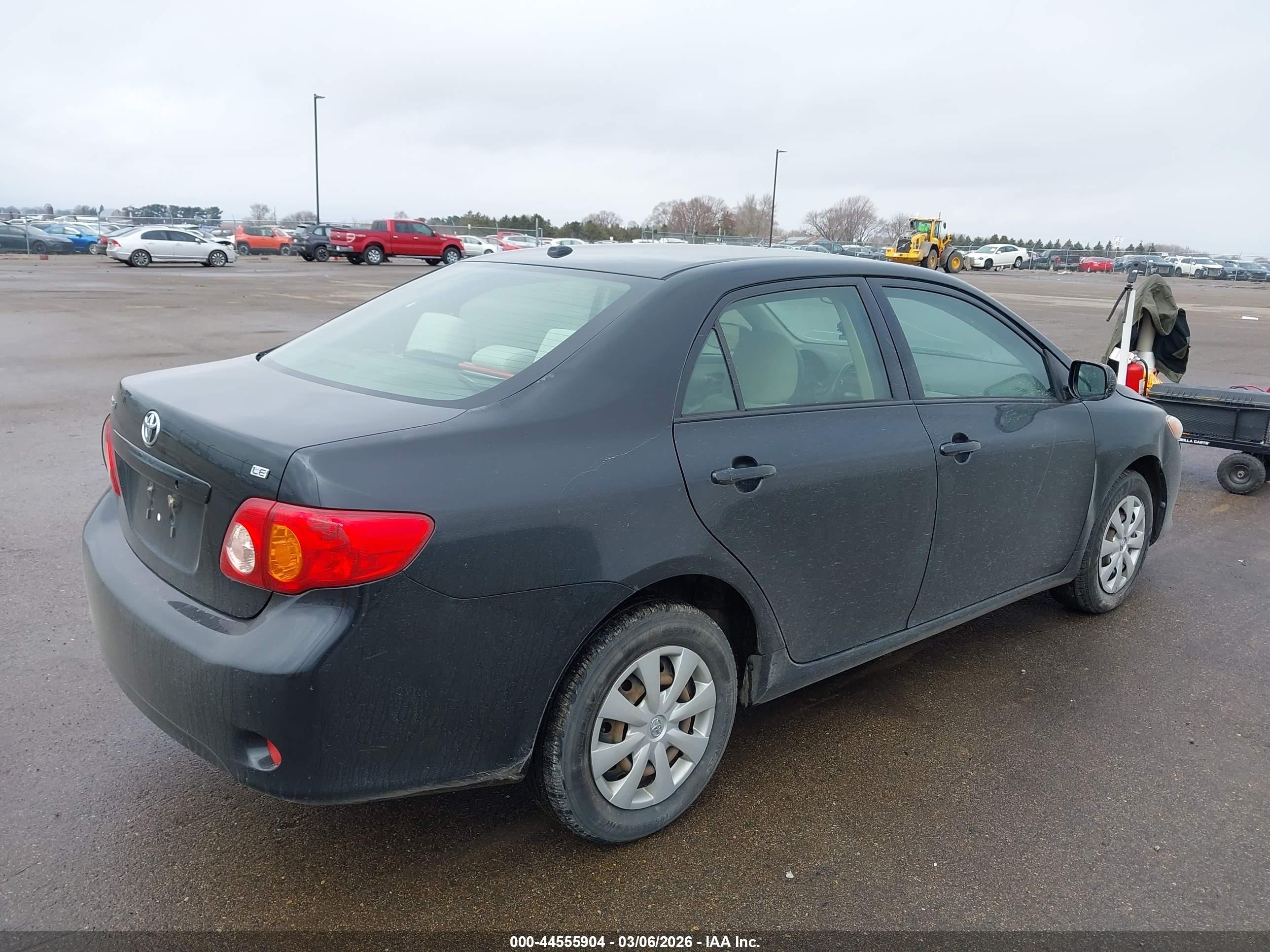 2010 Toyota Corolla Le Black vin: JTDBU4EE3AJ085405
