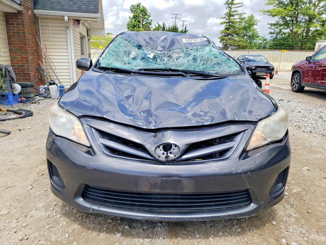 2011 Toyota Corolla Le Gray vin: JTDBU4EE3B9135559