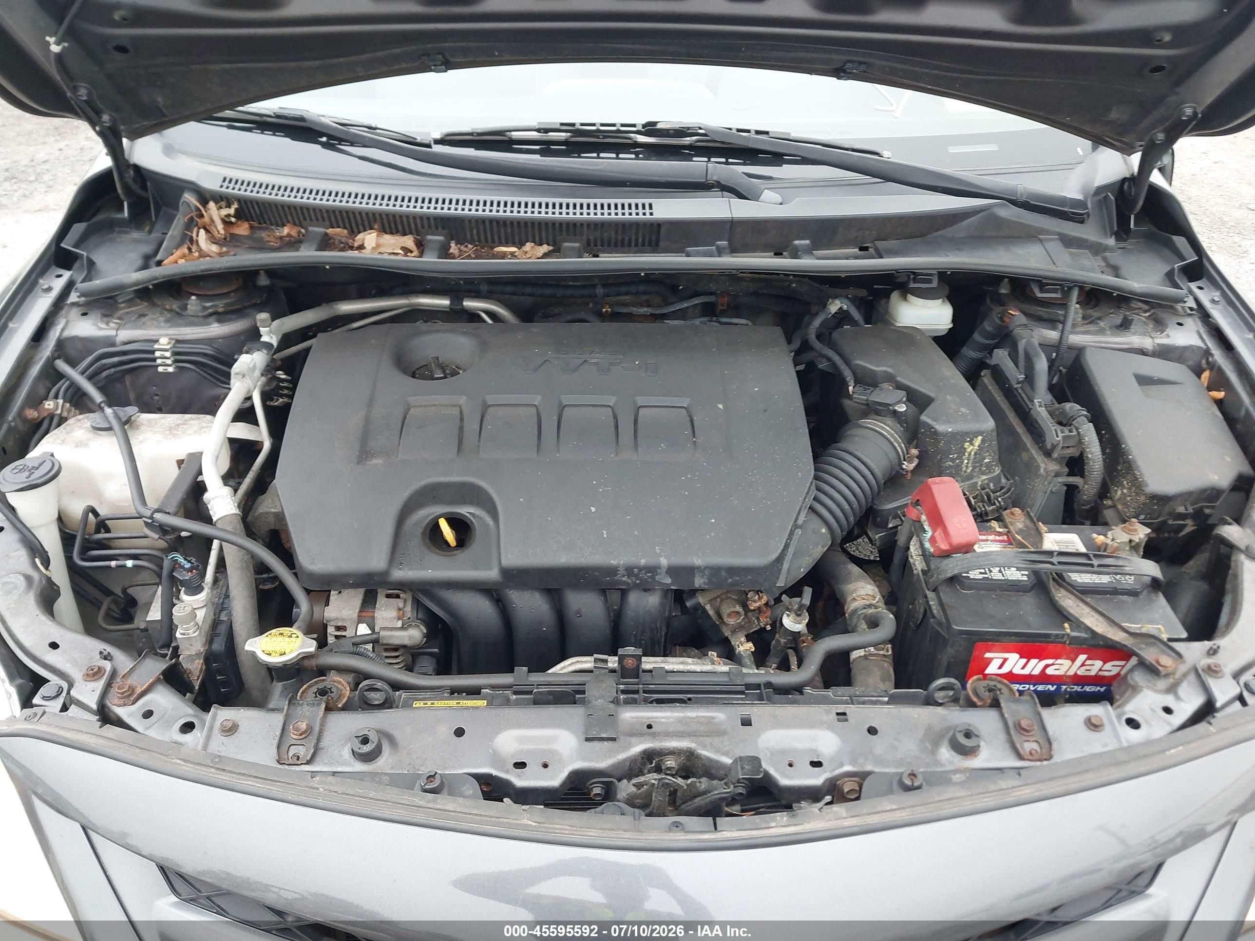2011 Toyota Corolla Le Gray vin: JTDBU4EE3BJ096017