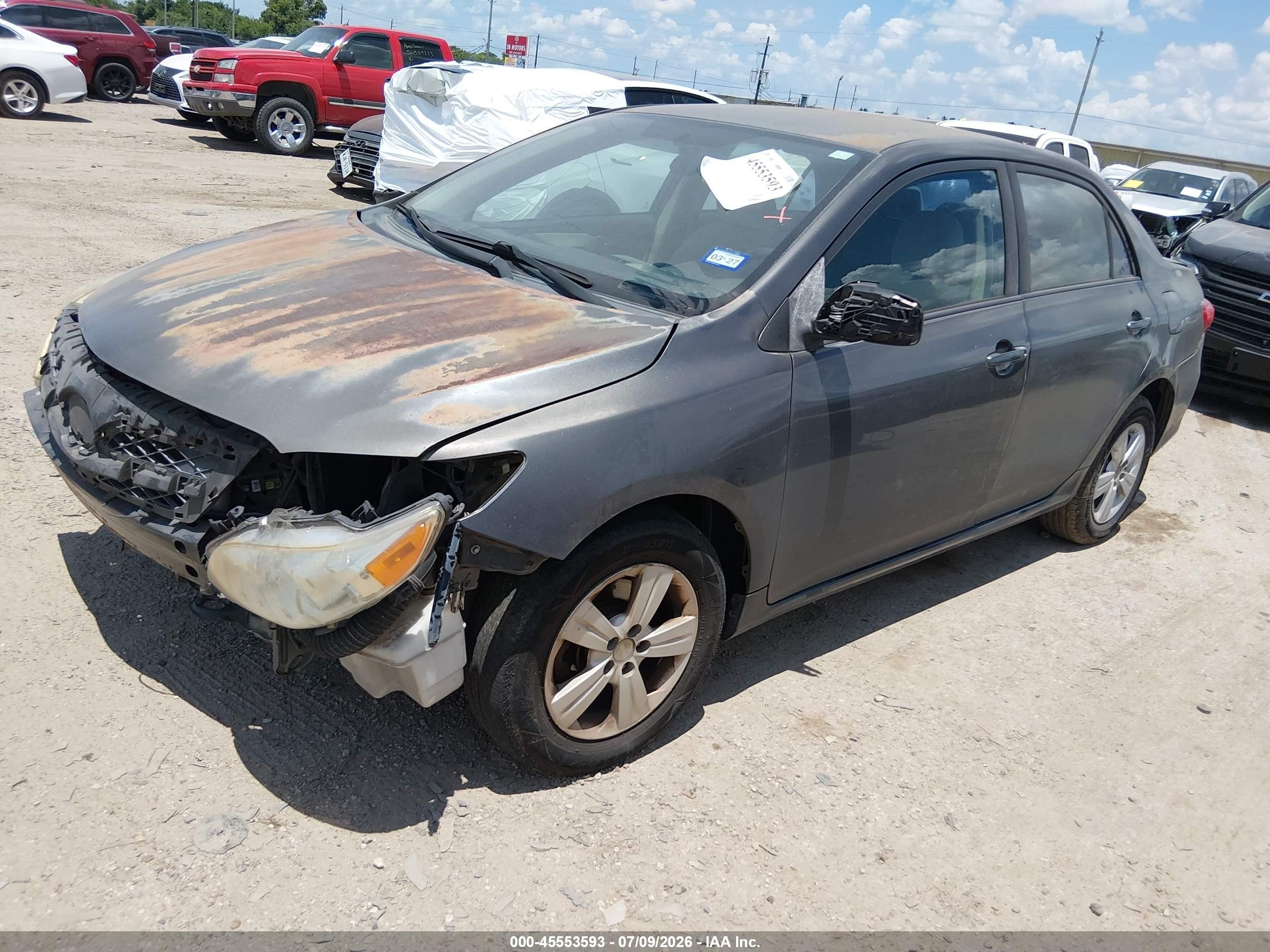 2011 Toyota Corolla Le Gray vin: JTDBU4EE3BJ098317